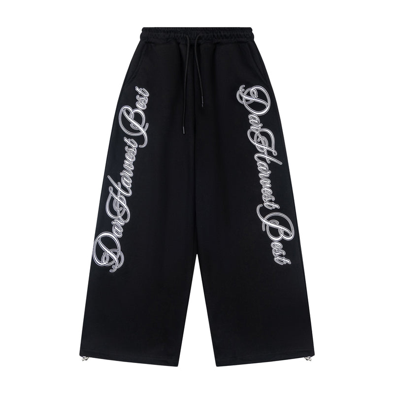 Script Logo Wide-Leg Sweatpants | Streetwear Joggers