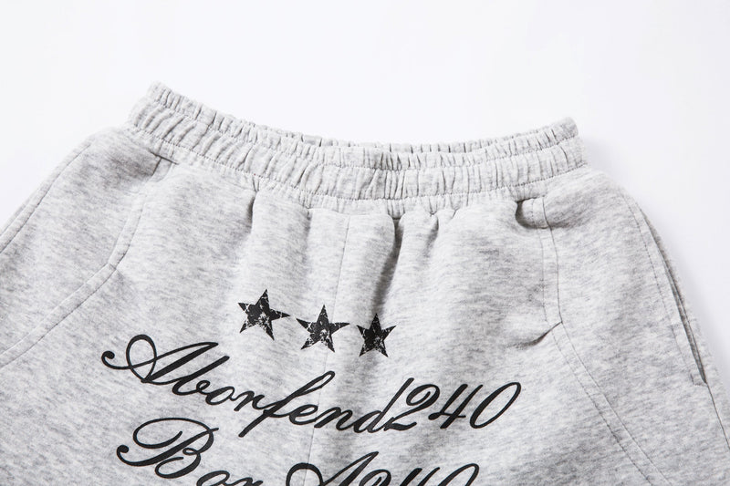 Omirad Embroidered Multi-Pocket Wide-Leg Cargo Sweatpants