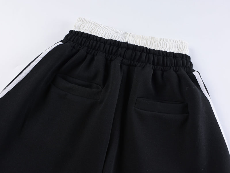 Barcode Graphic Wide-Leg Sweatpants | Streetwear Joggers