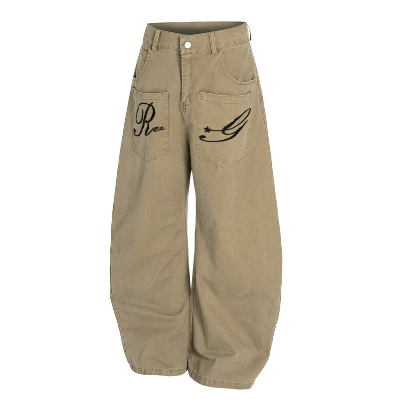 Omirad Re☆G Embroidered Balloon Jeans | Wide Leg Streetwear