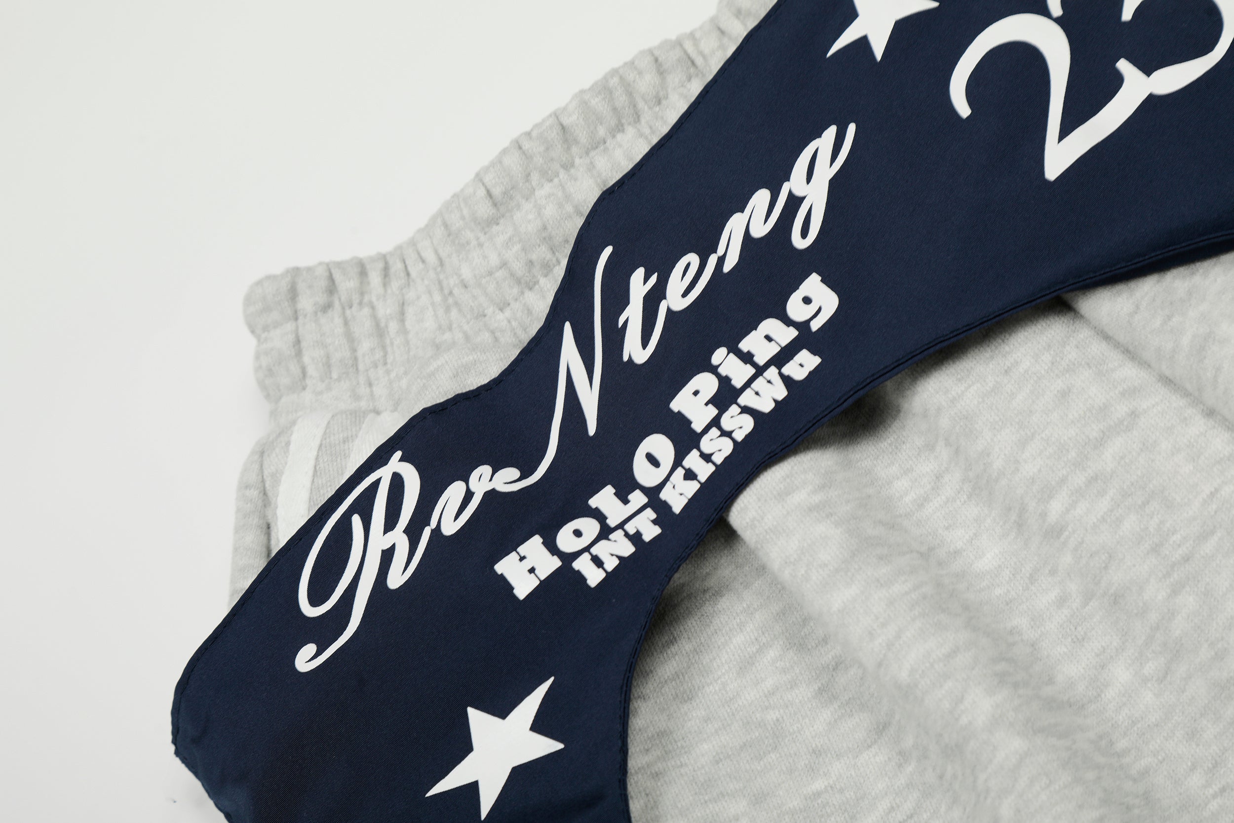 Double-Waist Retro Print Wide-Leg Track Pants | Streetwear