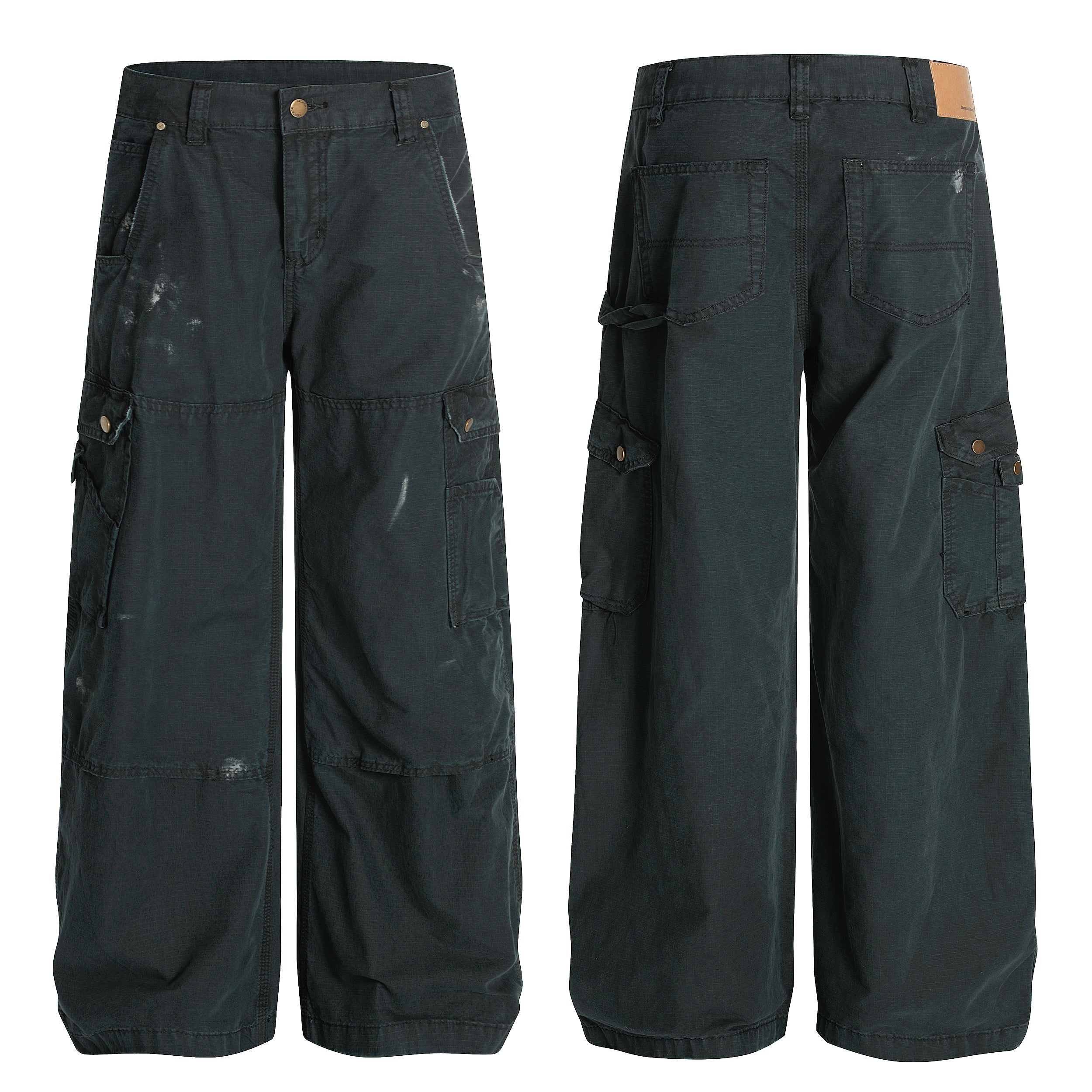 Omirad Distressed Cargo Pants | Wide-Leg Utility Streetwear