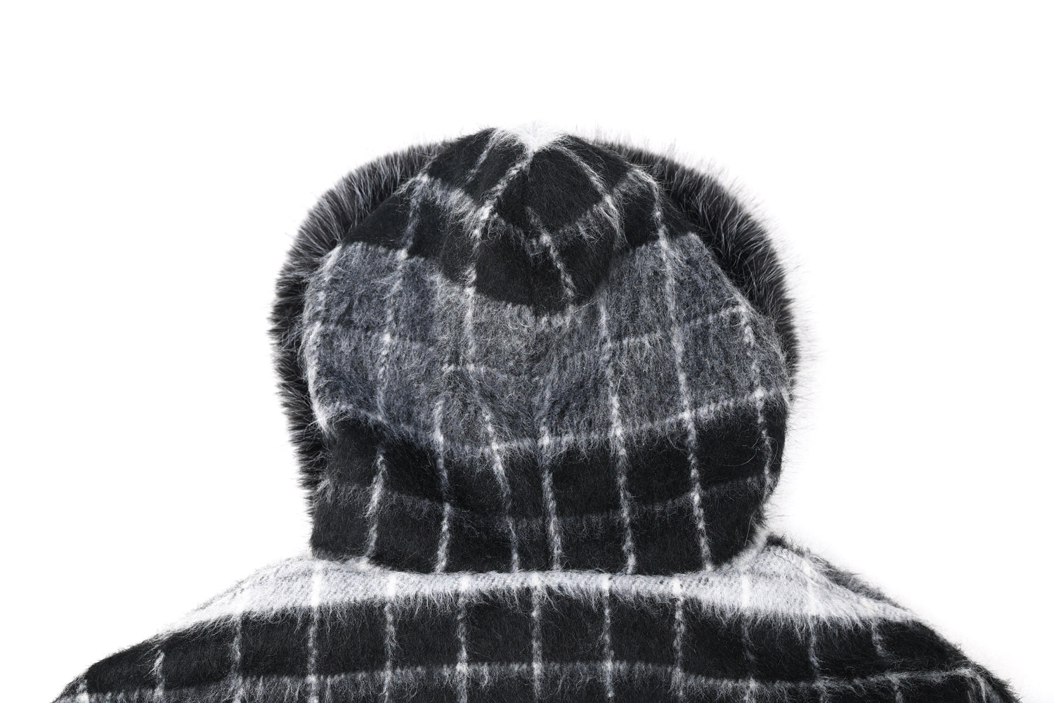 Omirad Fur-Hood Plaid Bomber Jacket | Winter Streetwear