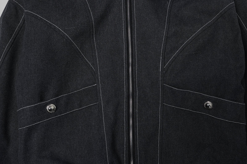 Omirad Fur-Hood Sculpted Bomber Jacket | Winter Streetwear