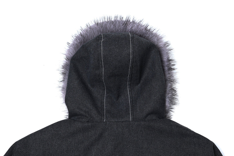 Omirad Fur-Hood Sculpted Bomber Jacket | Winter Streetwear