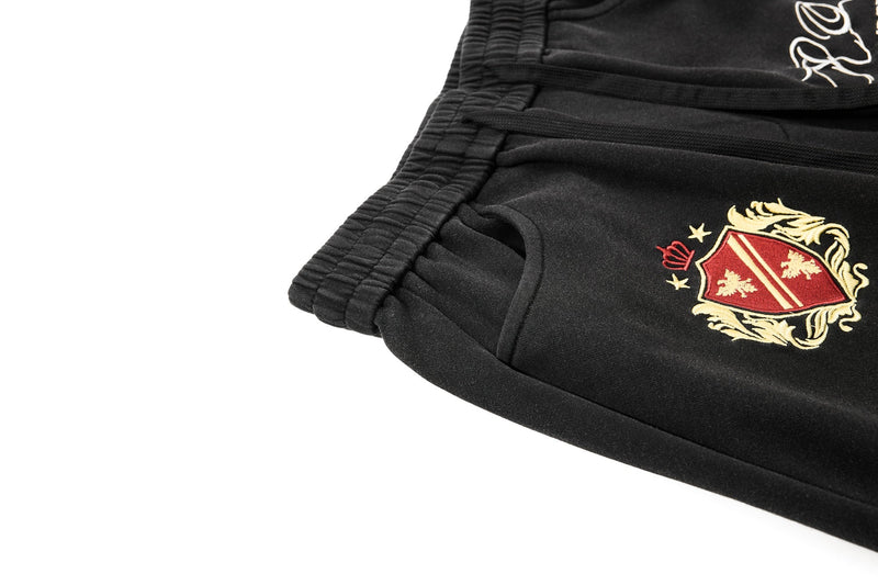 Crest Embroidery Balloon Sweatpants | Oversized Streetwear