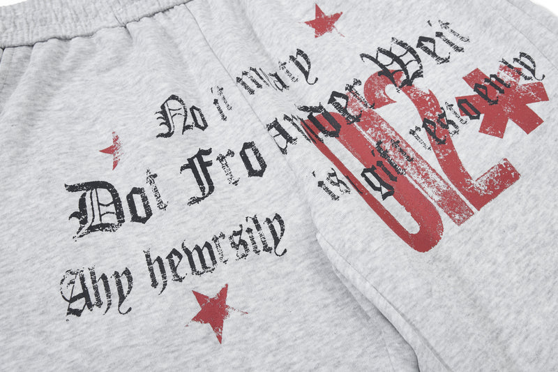 Omirad Vintage Star Wide-Leg Sweatpants | Retro Streetwear