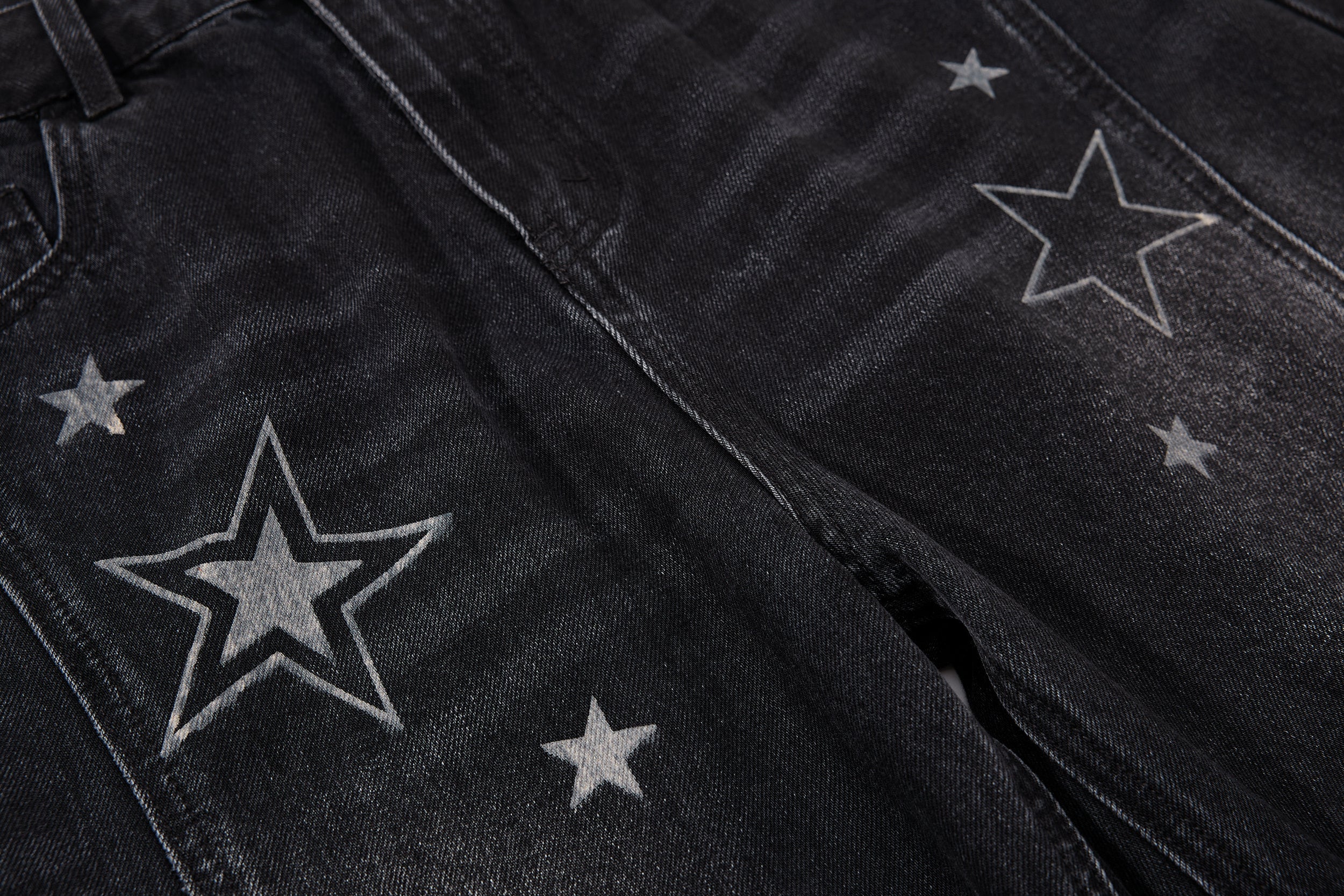 Omirad Star Washed Barrel Jeans | Wide Leg Streetwear Denim