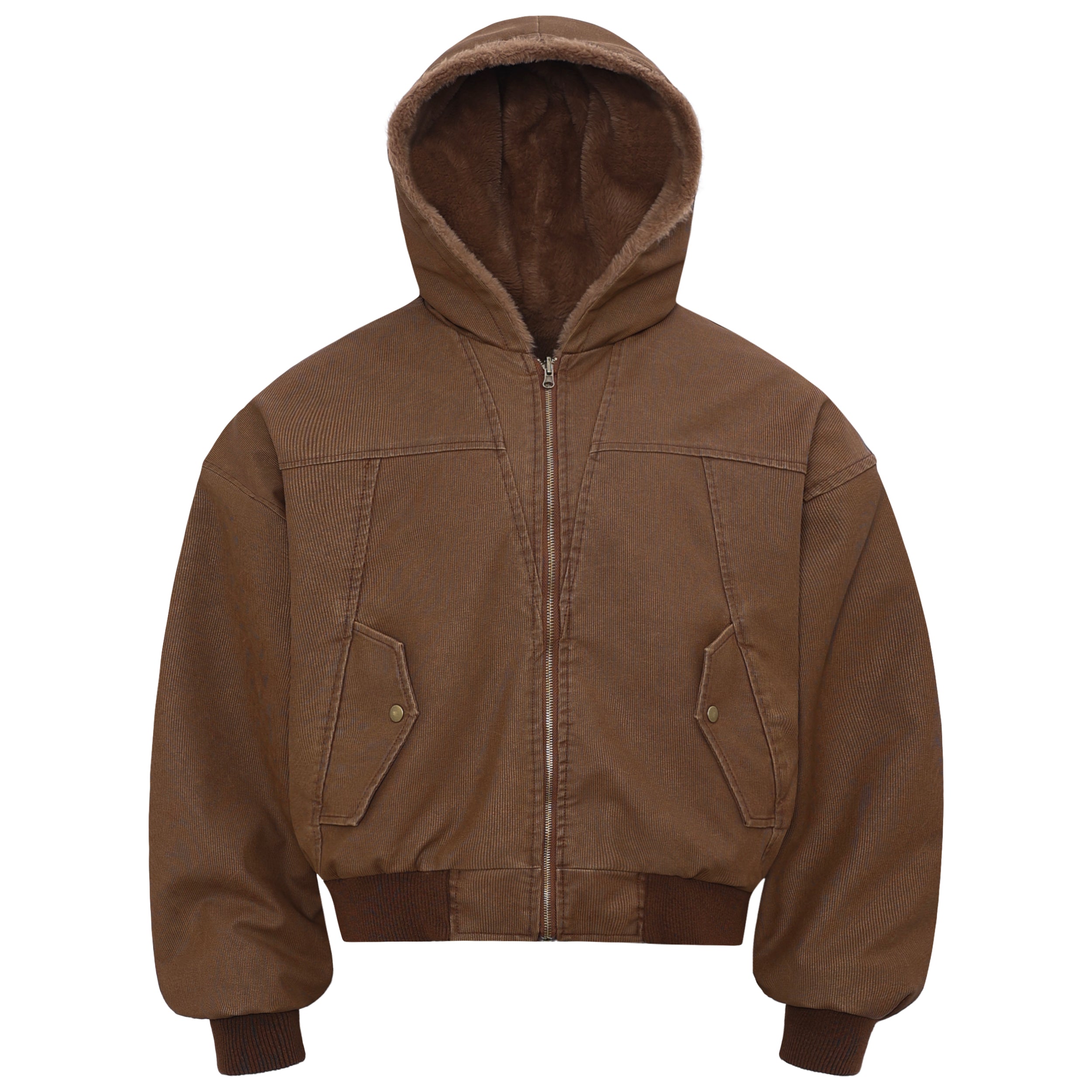 Omirad Reversible Hooded Bomber Jacket | Plush-Lined Streetwear