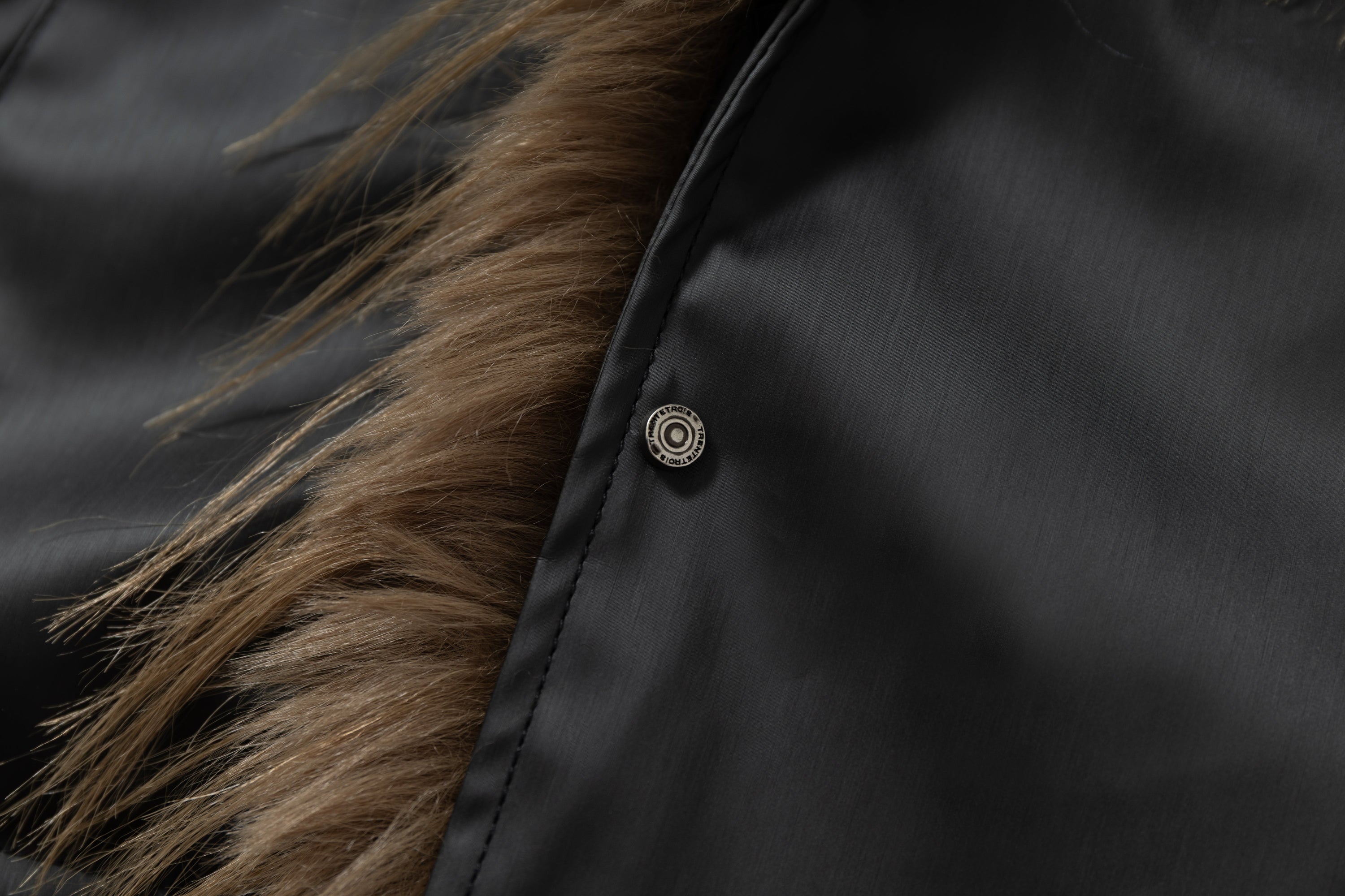 Omirad Faux-Leather Fur Trim Cropped Bomber Jacket