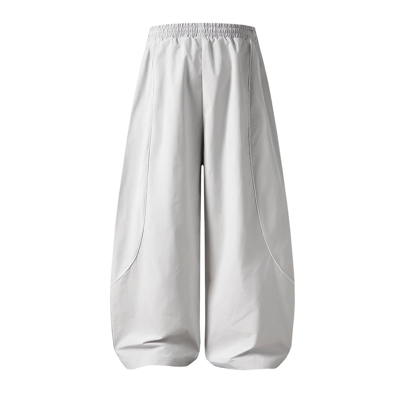 Contrast Panel Wide-Leg Track Pants | Streetwear Style