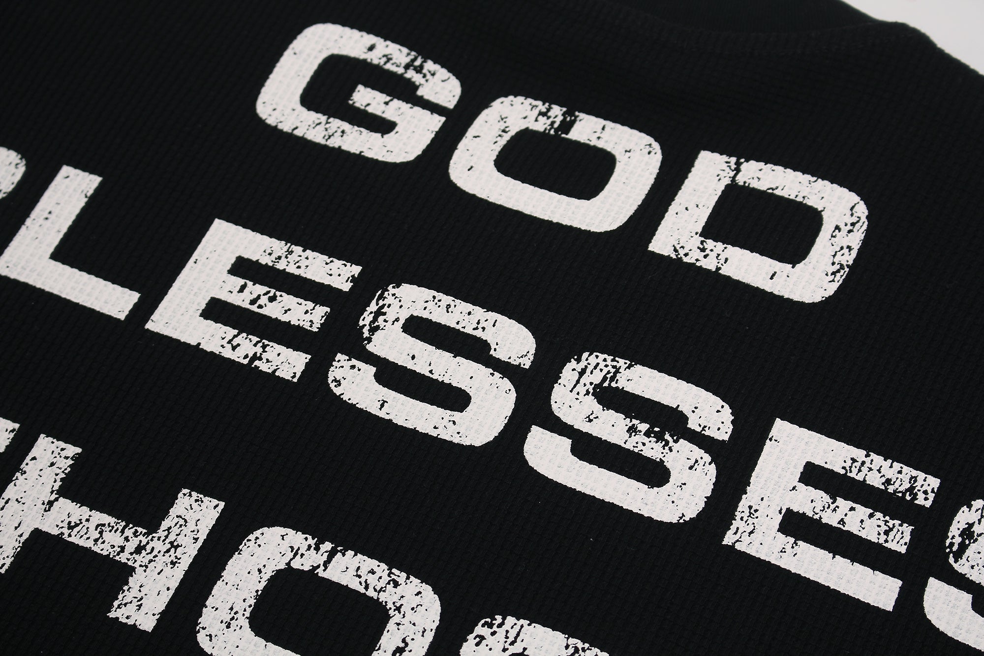 Cross Typography Streetwear Graphic Tee | GLFSMADE Happy