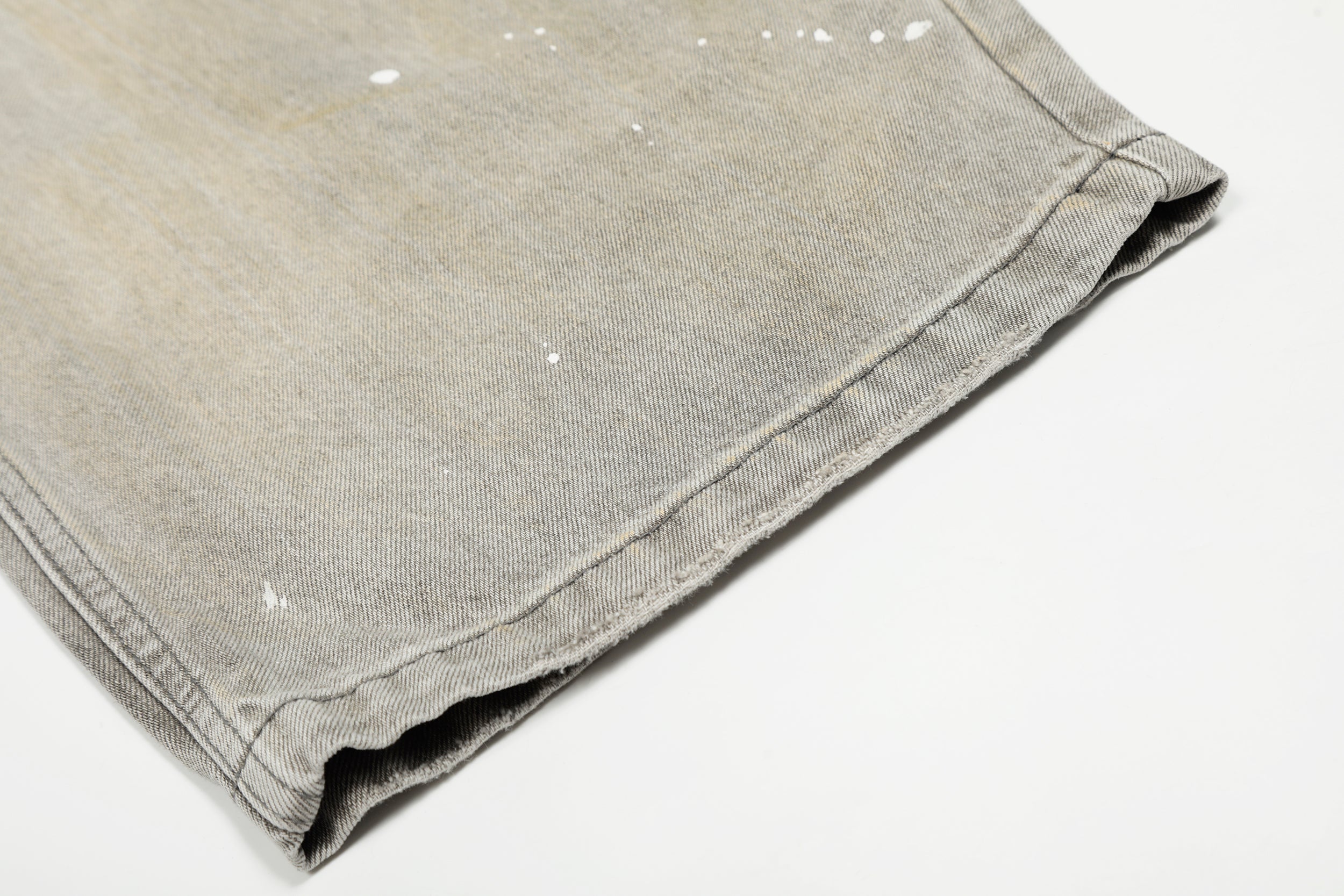 Omirad Distressed Paint-Splash Wide-Leg Jeans | Streetwear