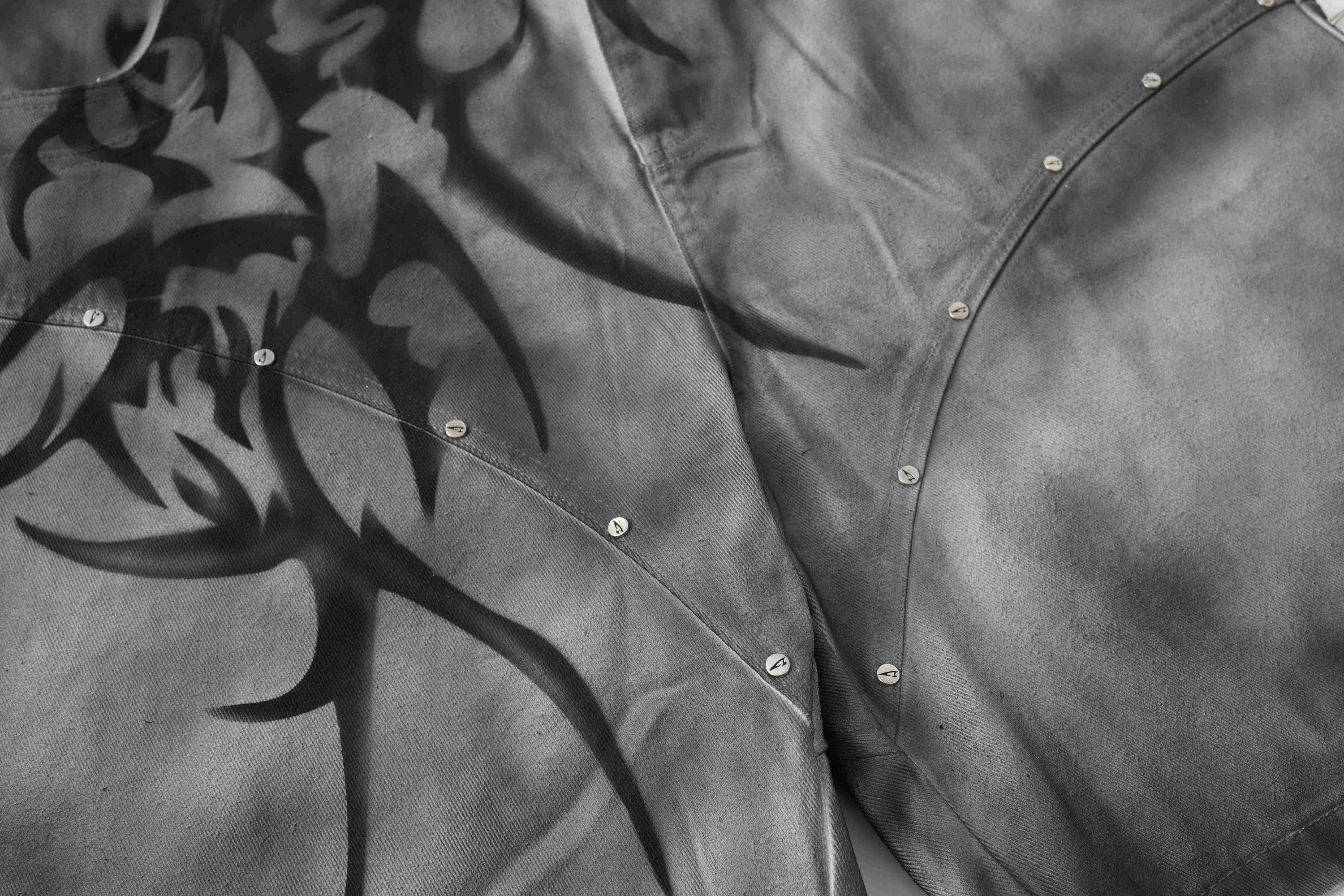 Omirad Tribal Spike Jorts | Punk Streetwear Denim Shorts
