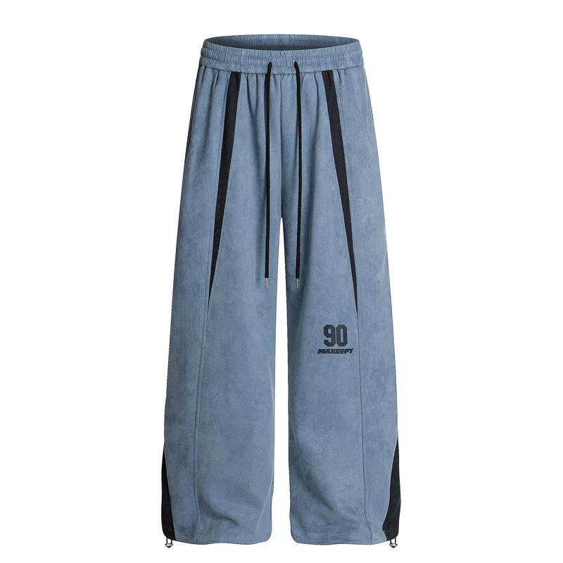 Colorblock Wide-Leg Track Pants | Streetwear Athletic Fit