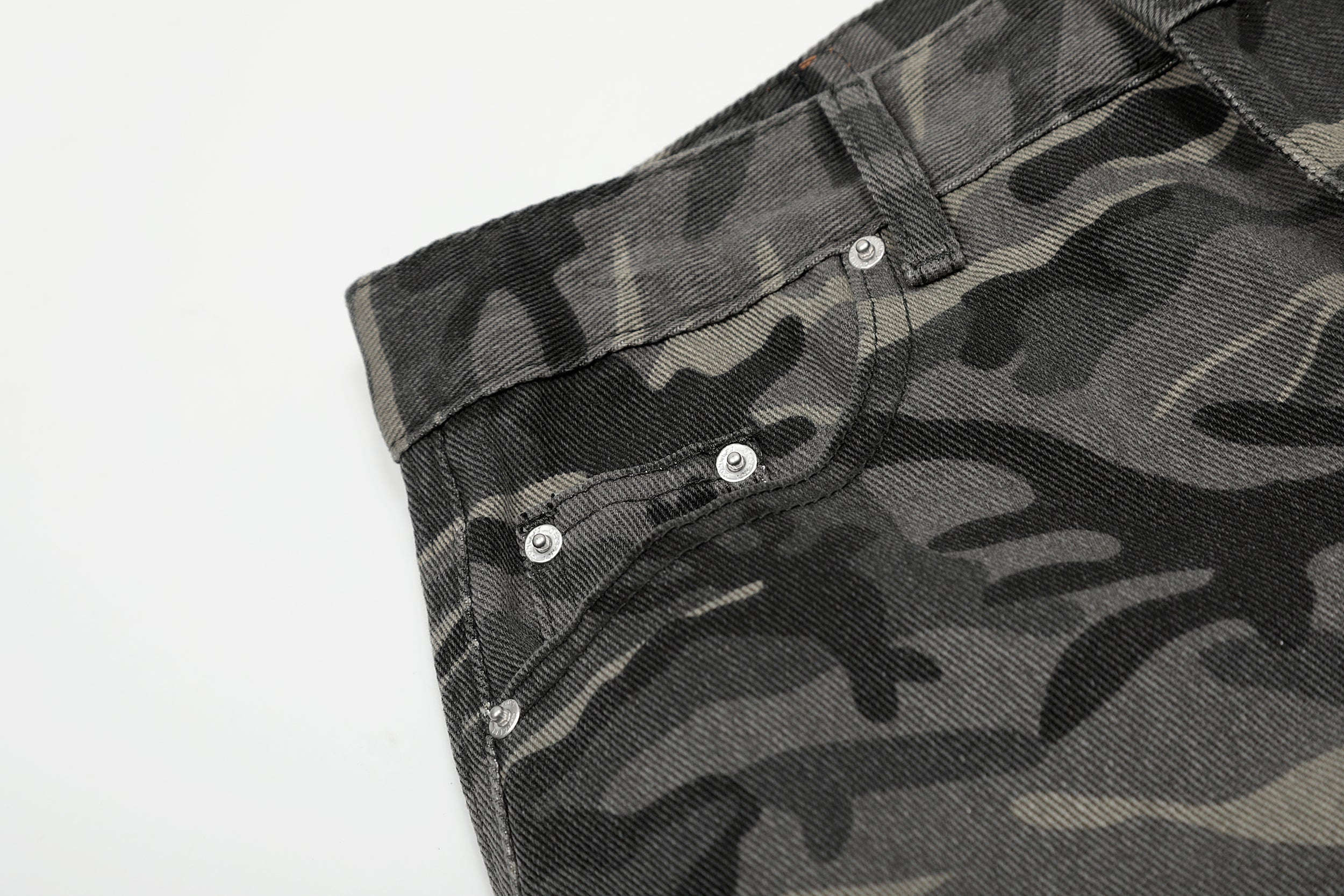 Omirad Shadow Camo Cargo Pants | Wide-Leg Streetwear