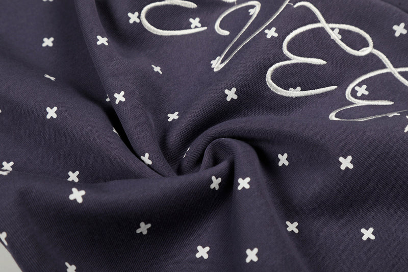 Star Print Wide-Leg Sweatpants with Plush Star Charm