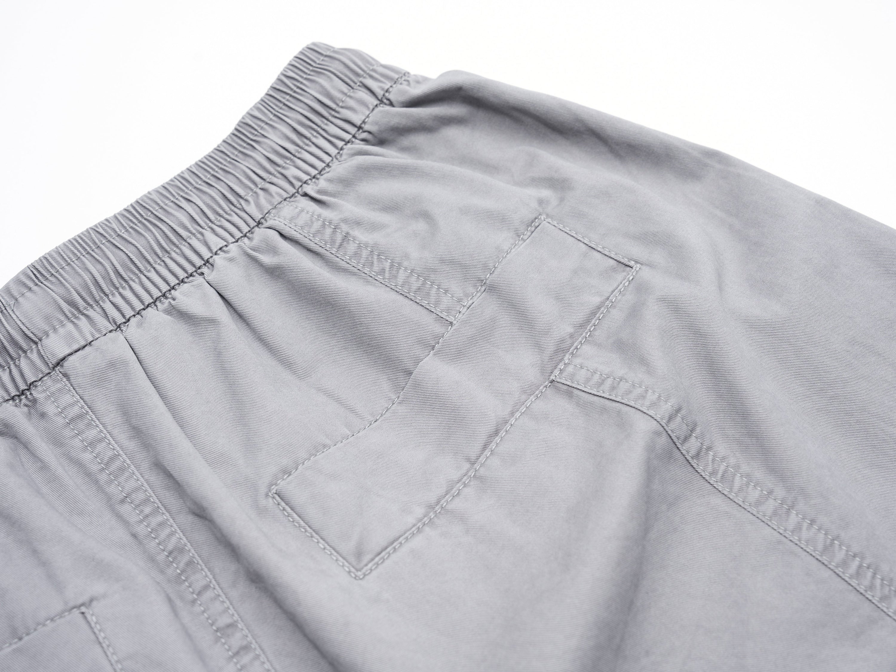 Men's Washed Wide-Leg Cotton Shorts with Side Stripes