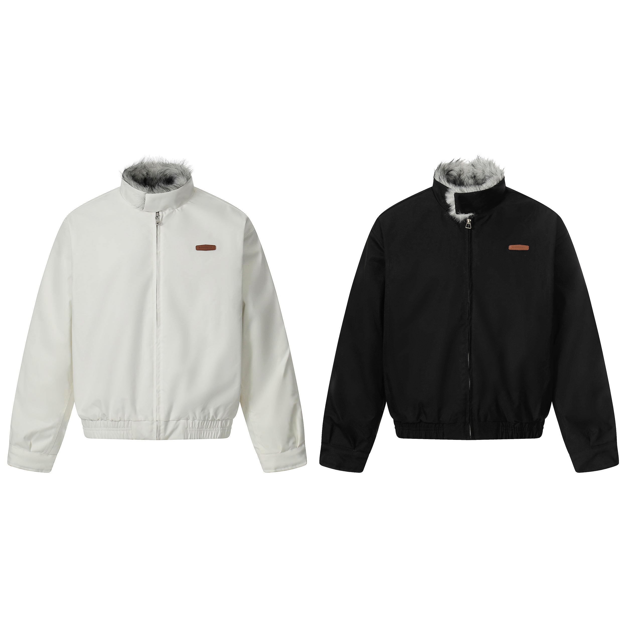 Omirad Minimal Faux-Fur Collar Bomber Jacket | Off-White