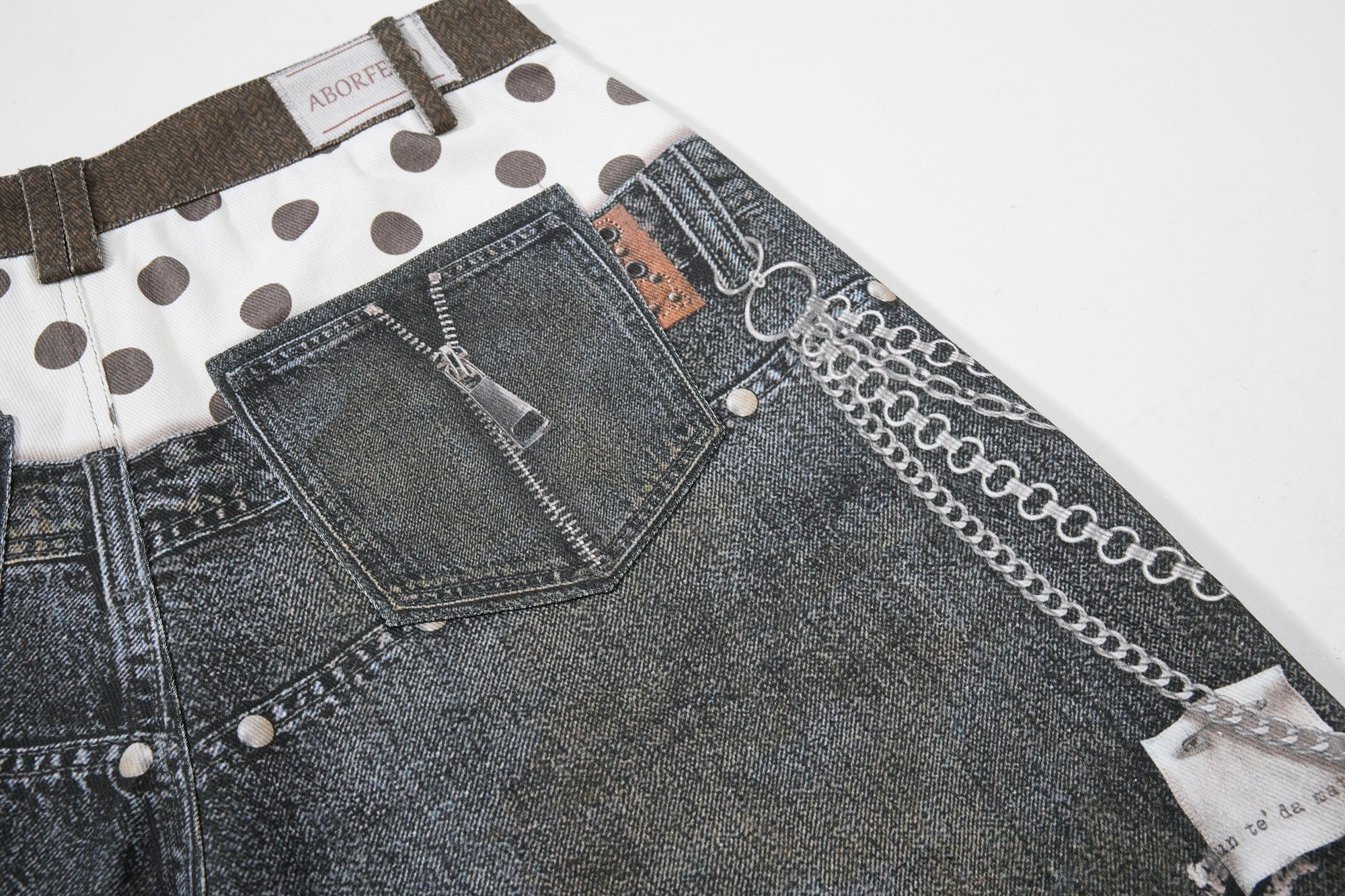 Layered Punk Denim Jorts | Wide-Leg Y2K Streetwear Shorts
