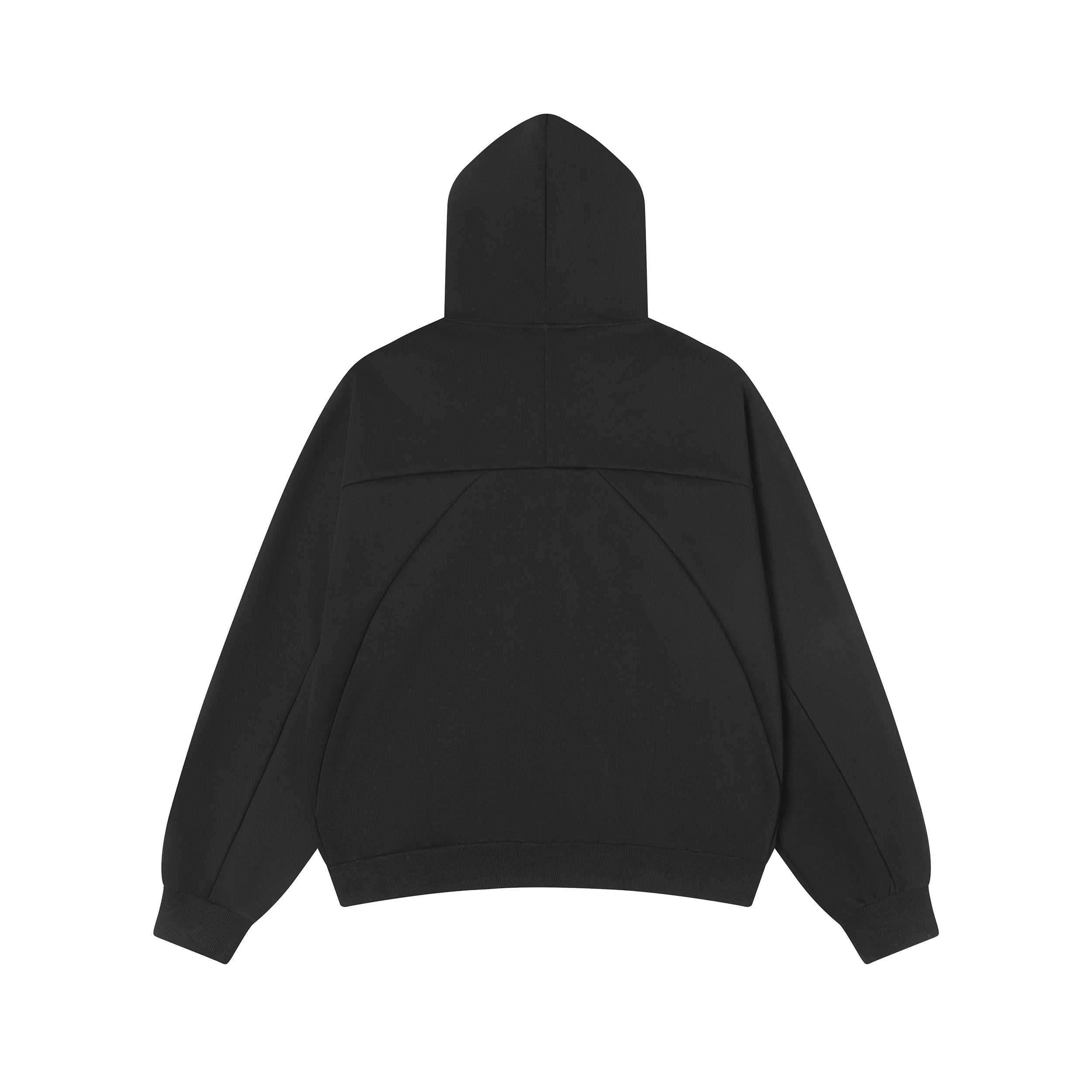 Omirad Structured Panel Zip-Up Hoodie | Minimalist Streetwear