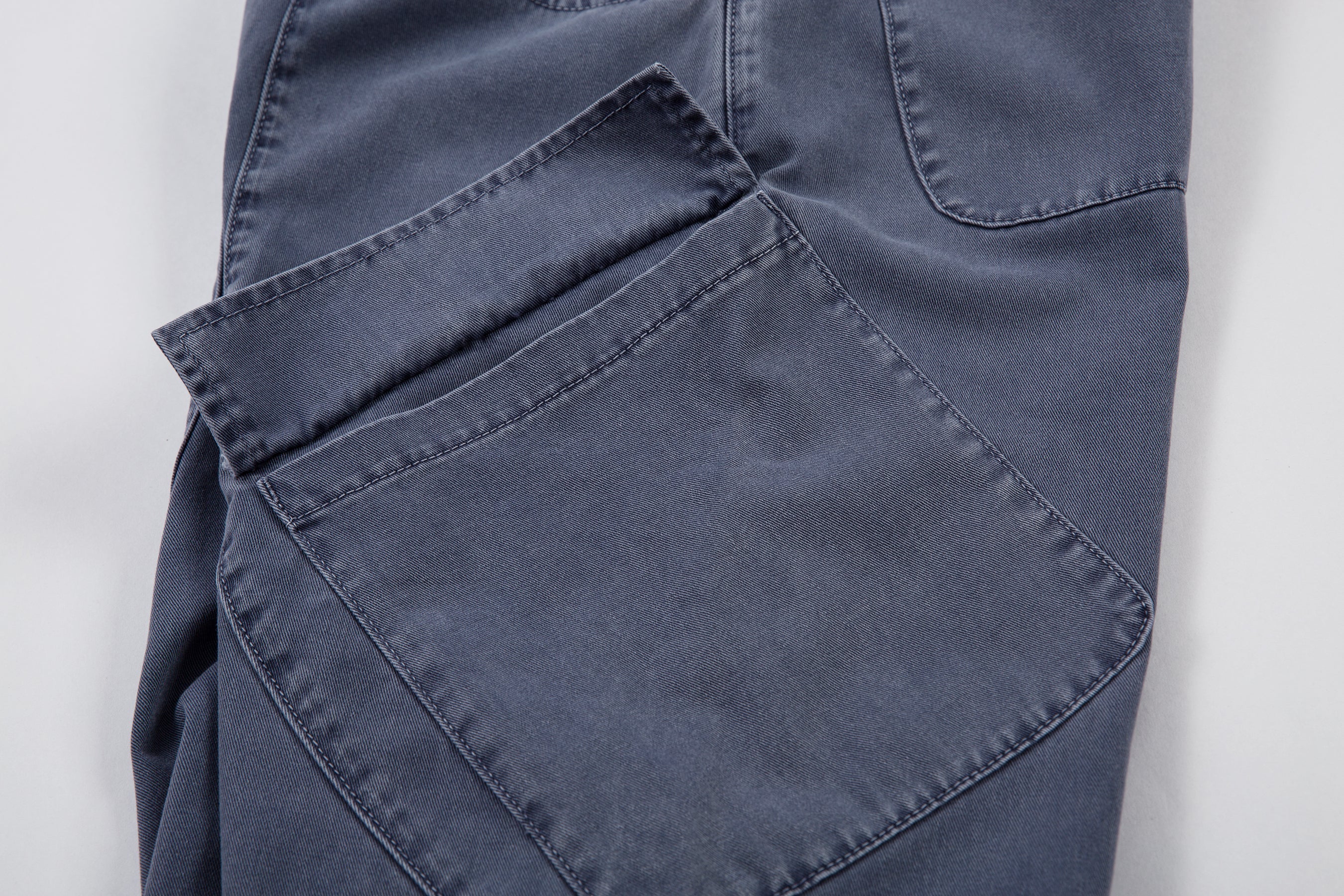 Omirad Curved-Cut Barrel Denim Pants | 100% Cotton Streetwear