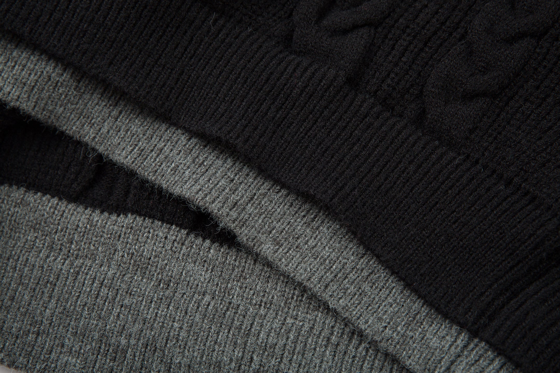 Omirad Vintage Cable Knit Polo Sweater | Contrast Collar