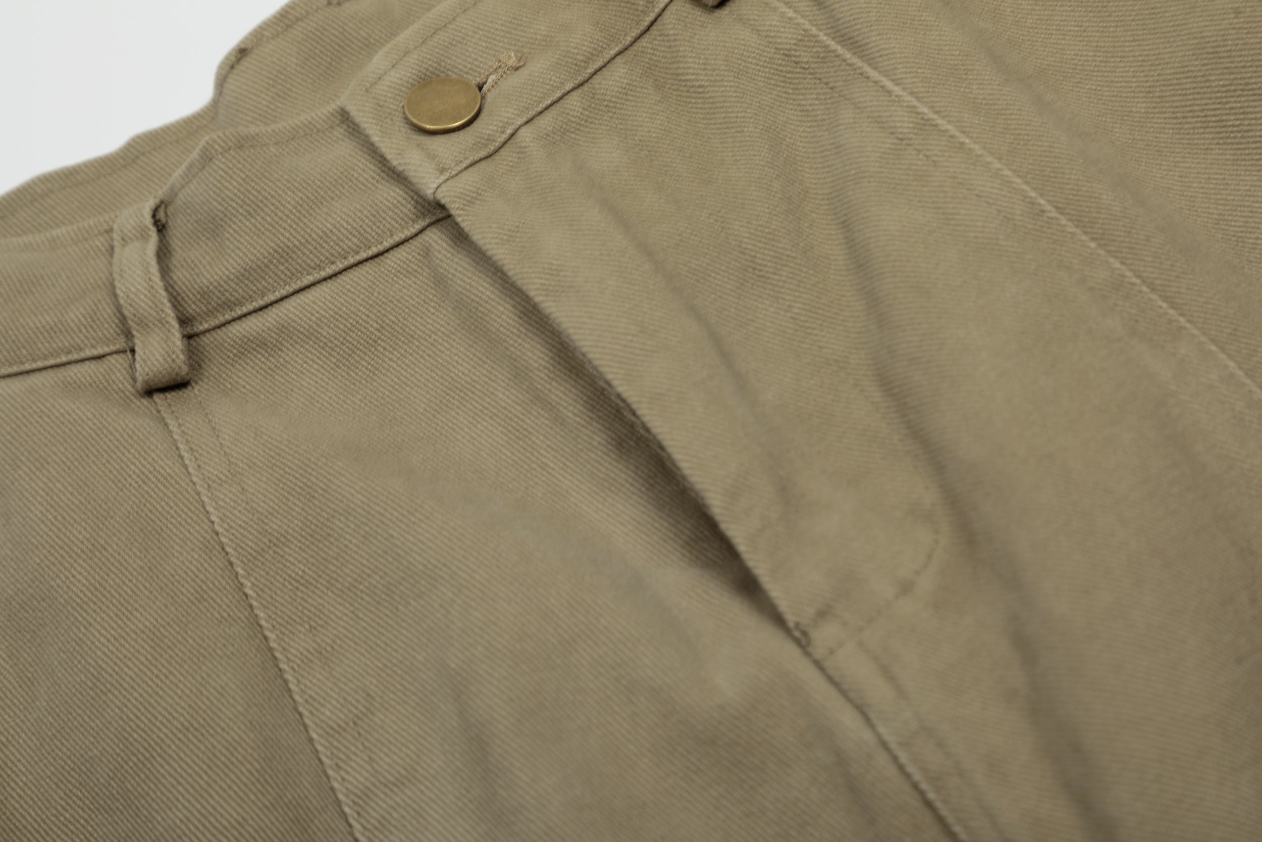Vintage Arc-Pocket Balloon Pants | Wide-Leg Cotton Trousers