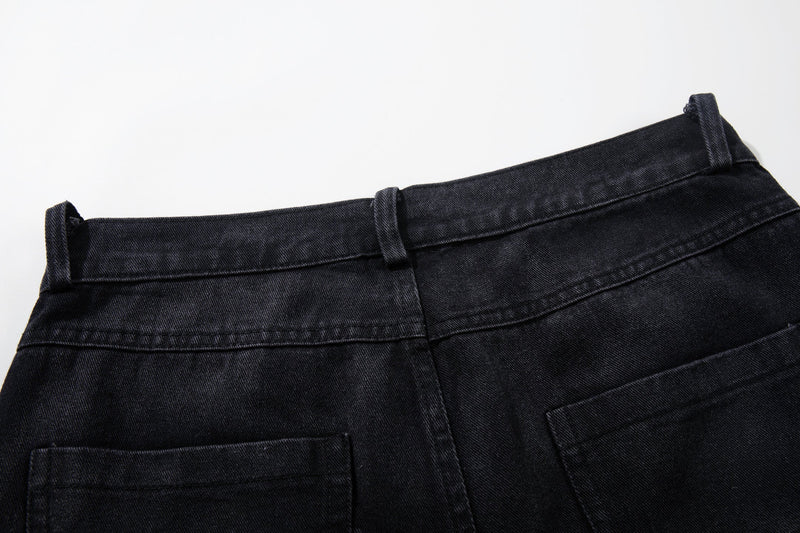 Back waistband close-up showing belt loops and top seam detail