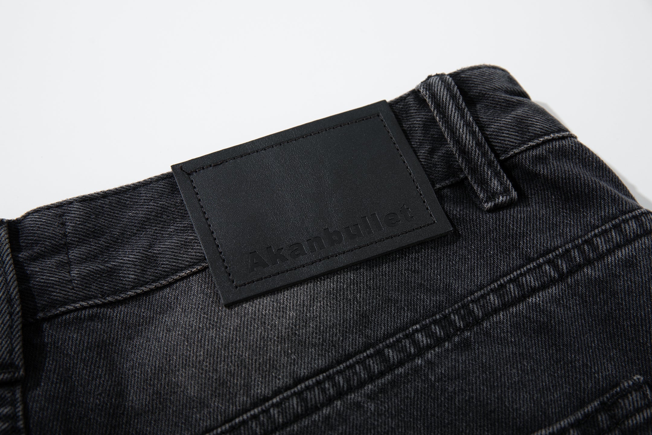 Omirad Distressed Fade Wide-Leg Jeans | Shadow Wash Denim