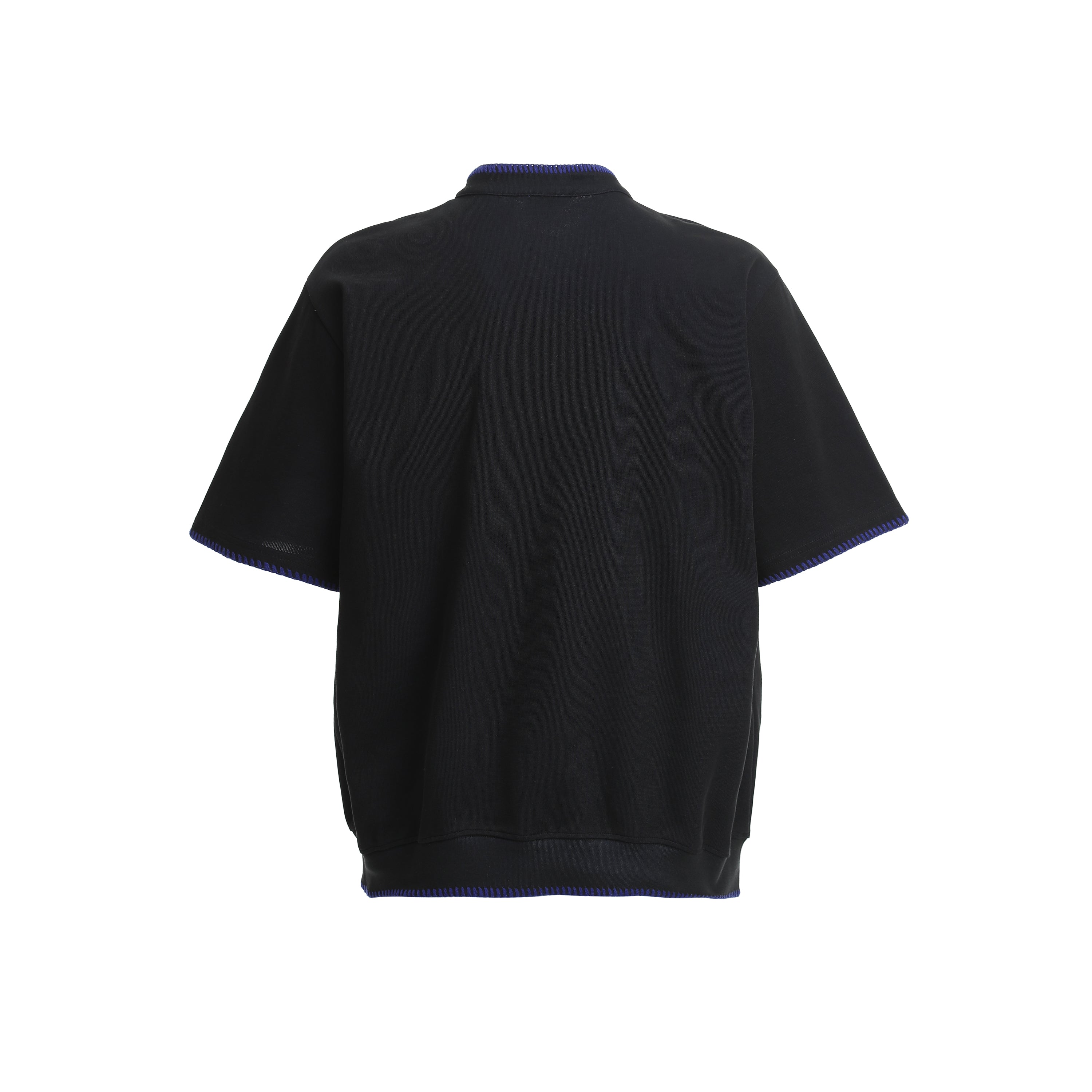 Omirad Contrast Stitch Henley Tee | Relaxed Fit Street Casual
