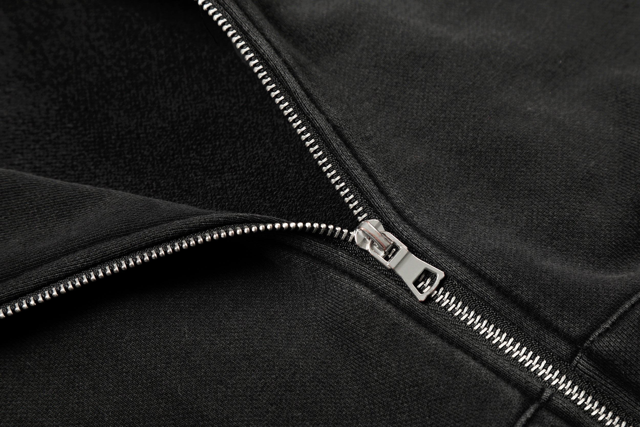 Omirad Studded Zip-Up Hoodie | Metal Spike Streetwear