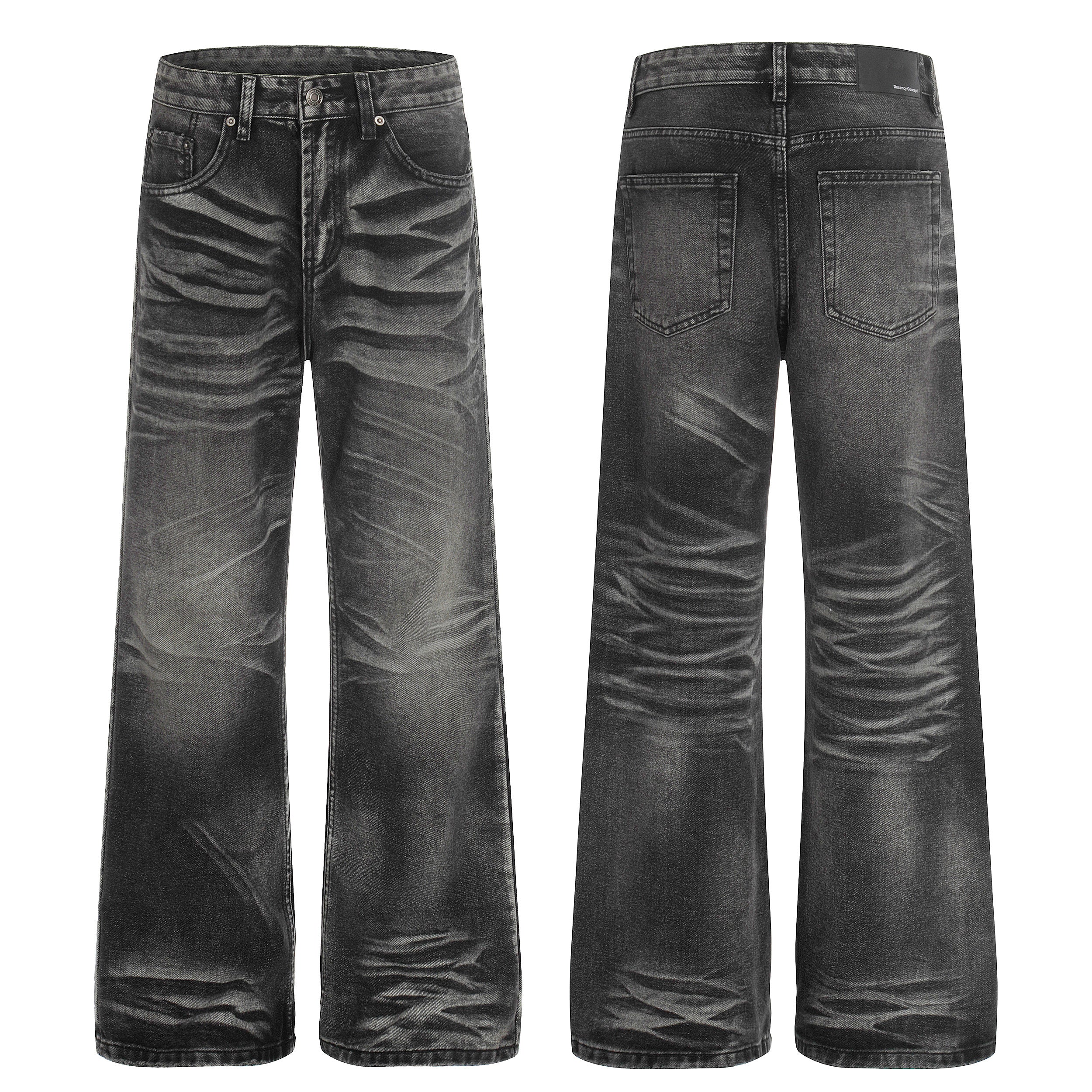 Omirad Washed Wide-Leg Denim Pants | Athletic Blend