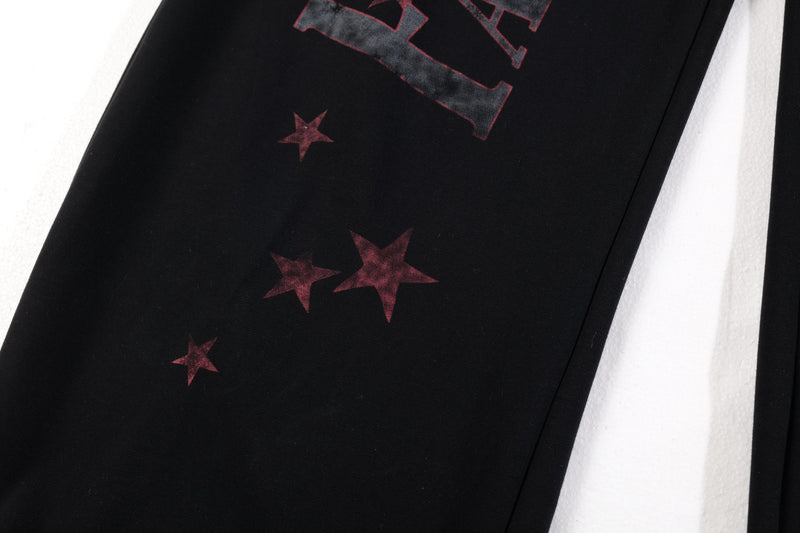 Fairfocus Star Print Wide-Leg Sweatpants | Vintage Streetwear