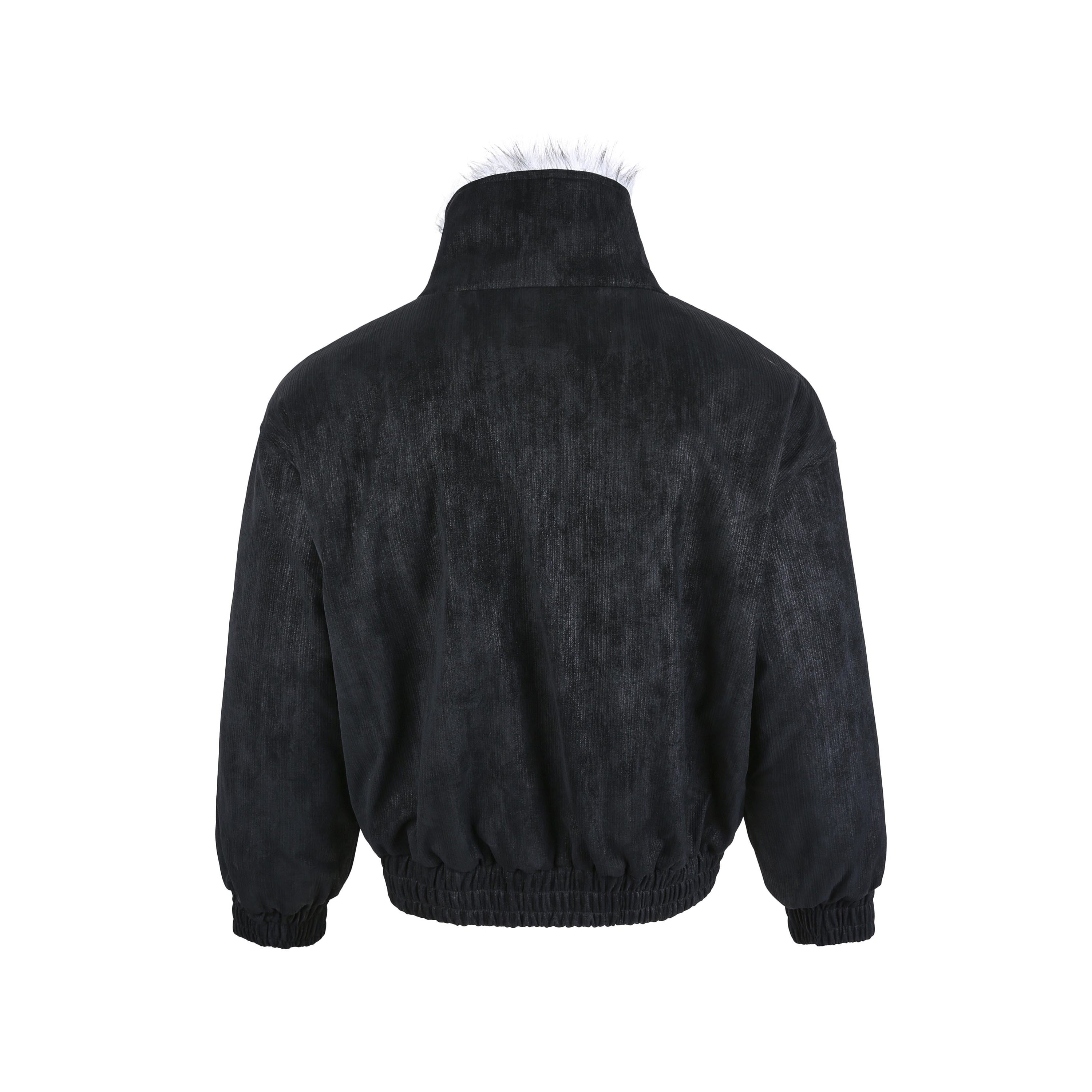 Faux Fur-Lined Corduroy Bomber Jacket | Omirad by SEAKOFF