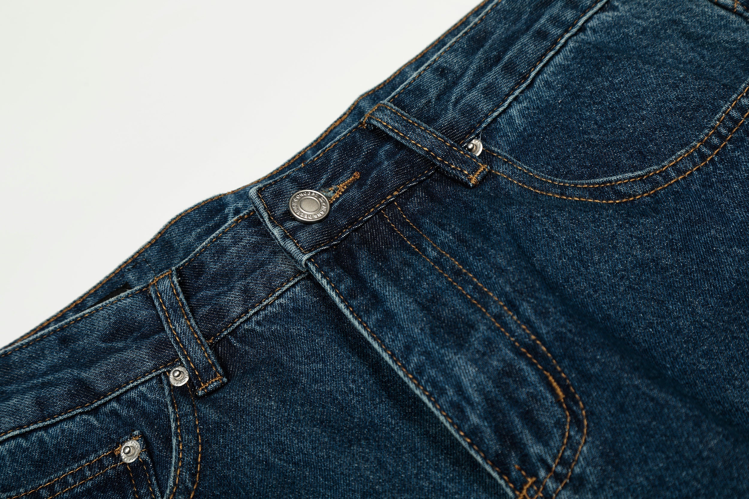 Omirad Deep Indigo Balloon Wide-Leg Jeans | 100% Cotton