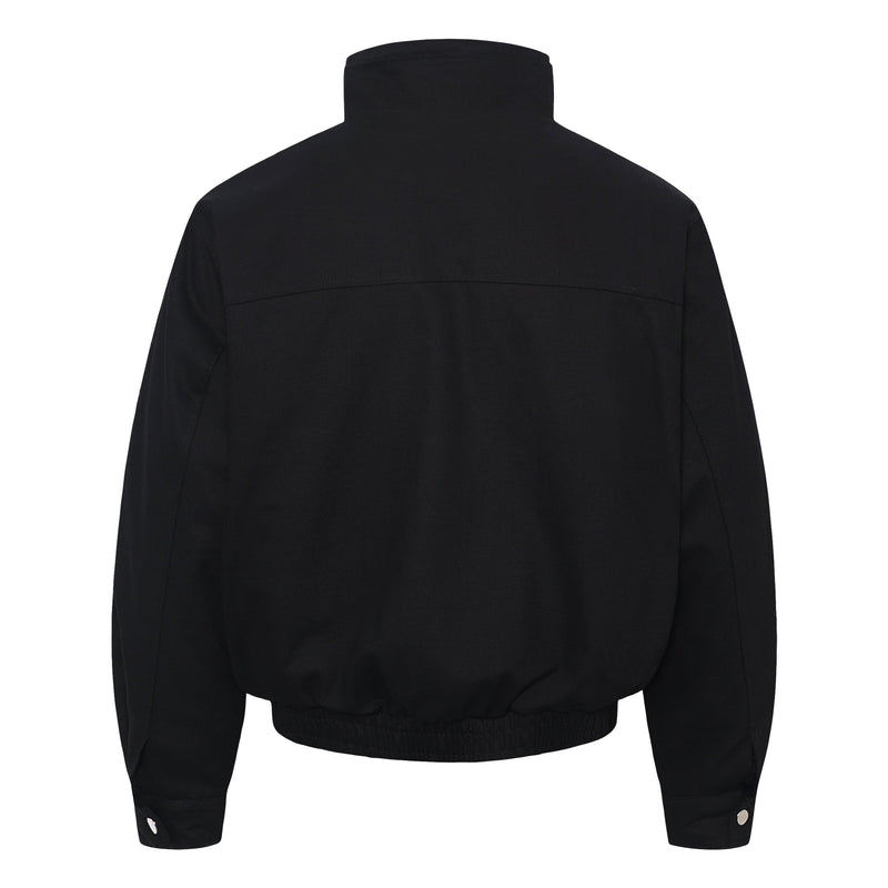 Men's High-Neck Utility Zip Jacket | Streetwear Bomber
