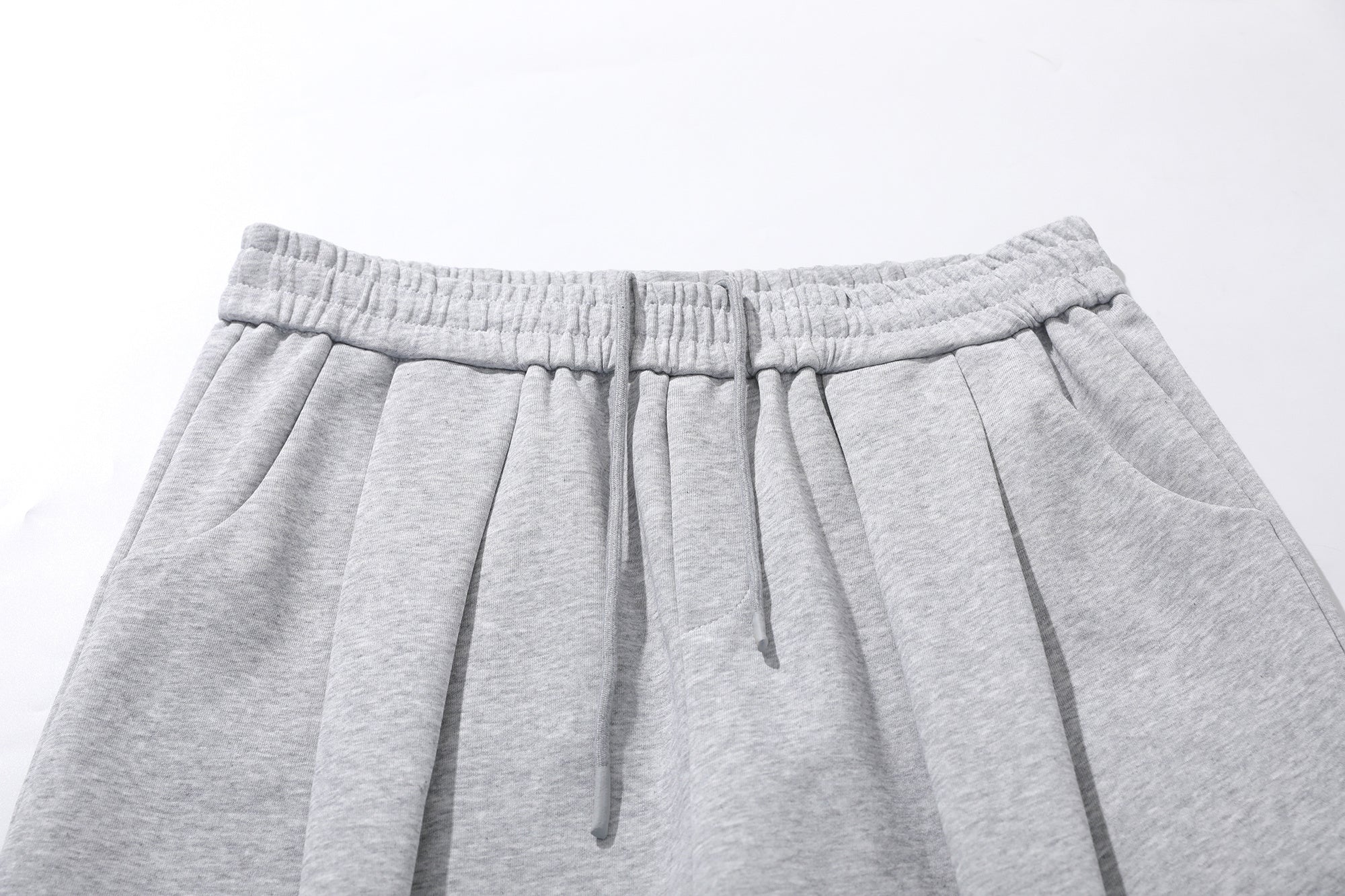 Sculpted 3D Pleat Wide-Leg Sweatpants | Oversized Fit