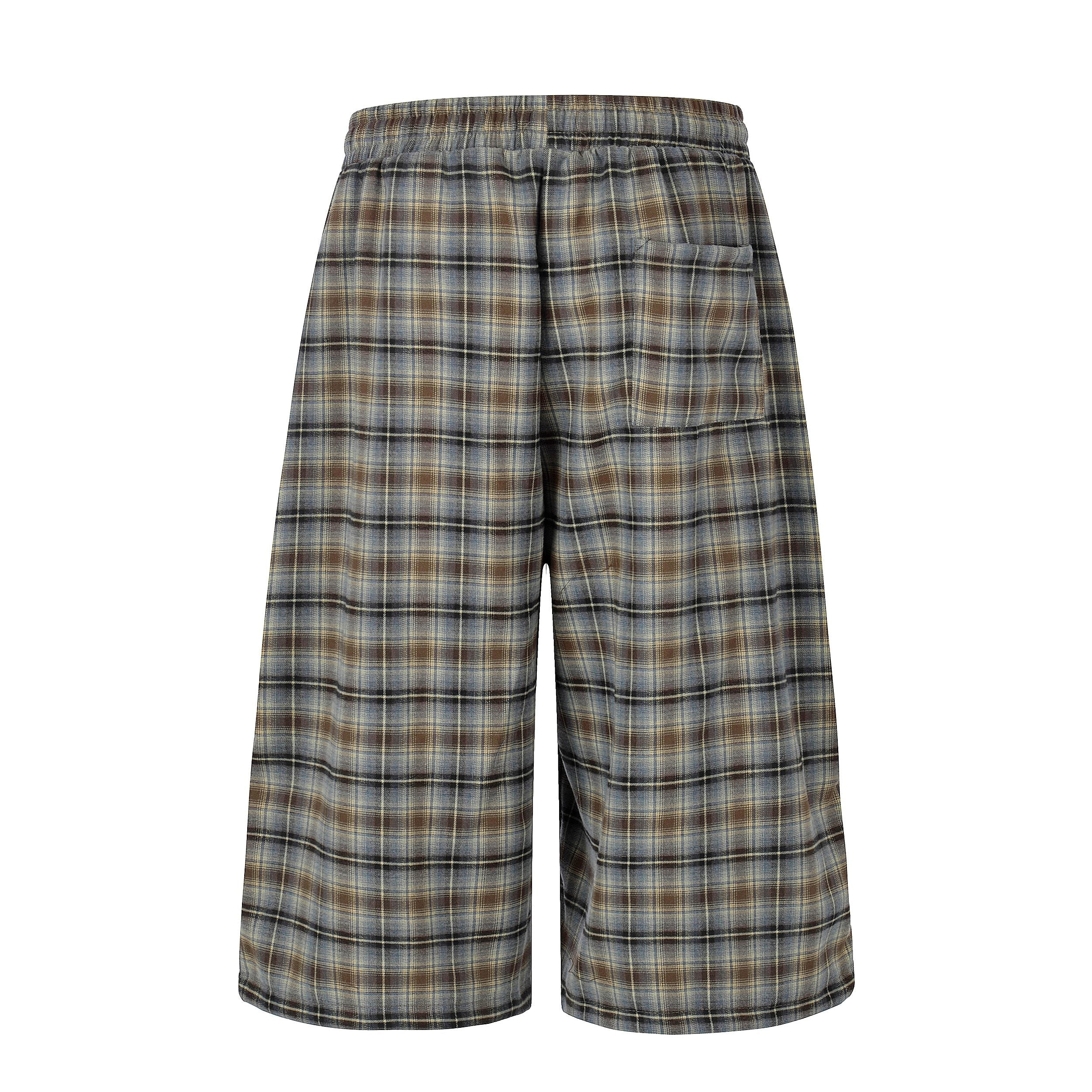 Omirad Plaid Lounge Shorts | Oversized Retro Streetwear
