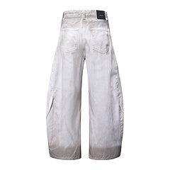 Omirad Washed Barrel Jeans | Wide Leg Cotton Denim