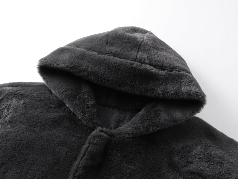 Reversible Camo Hooded Bomber Jacket | Two-Way Style