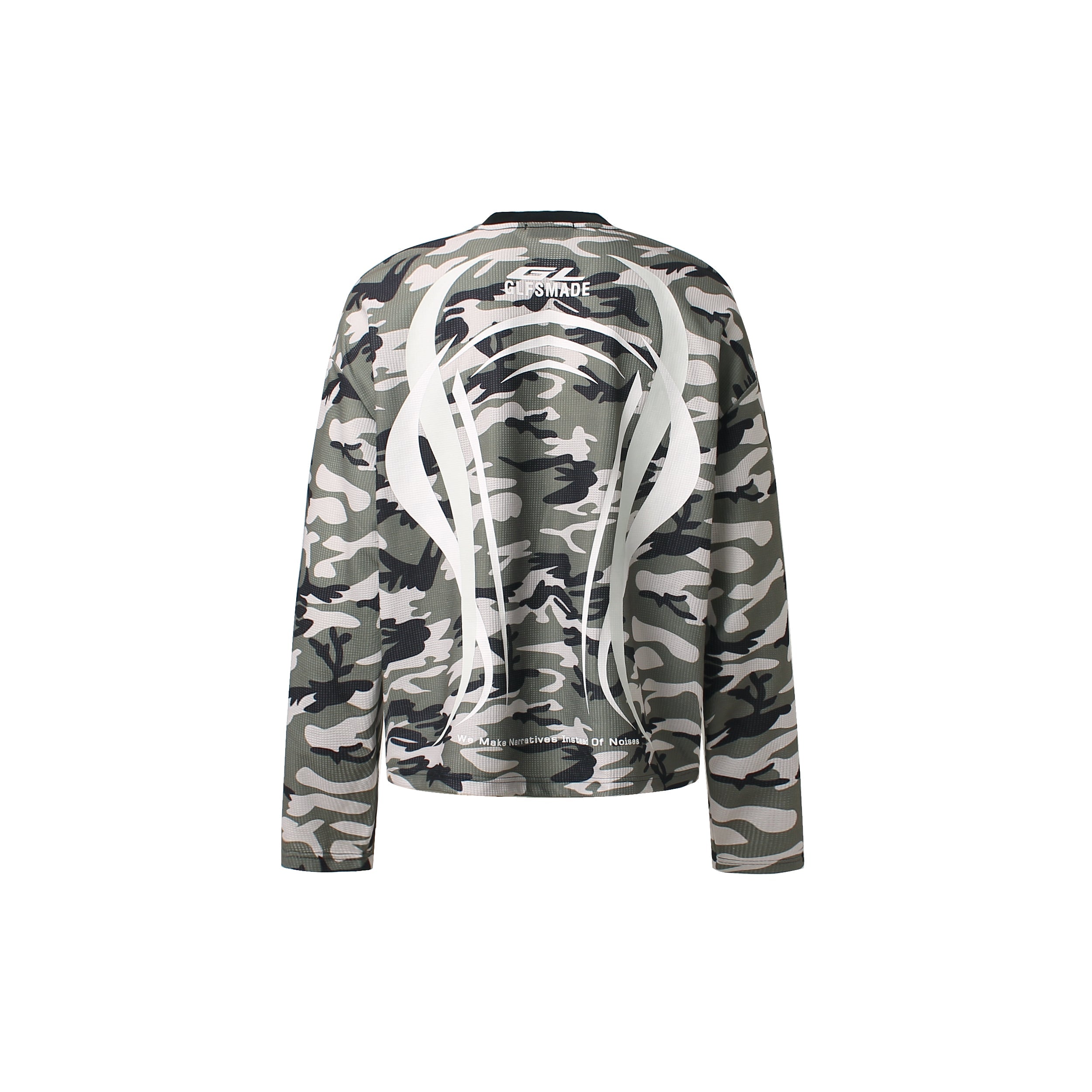 Omirad Camo Tech Waffle Long Sleeve | Streetwear Top