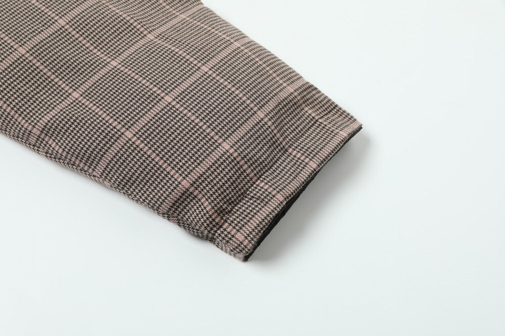 Reversible Check Puffer Jacket | Plaid & Black | SEAKOFF