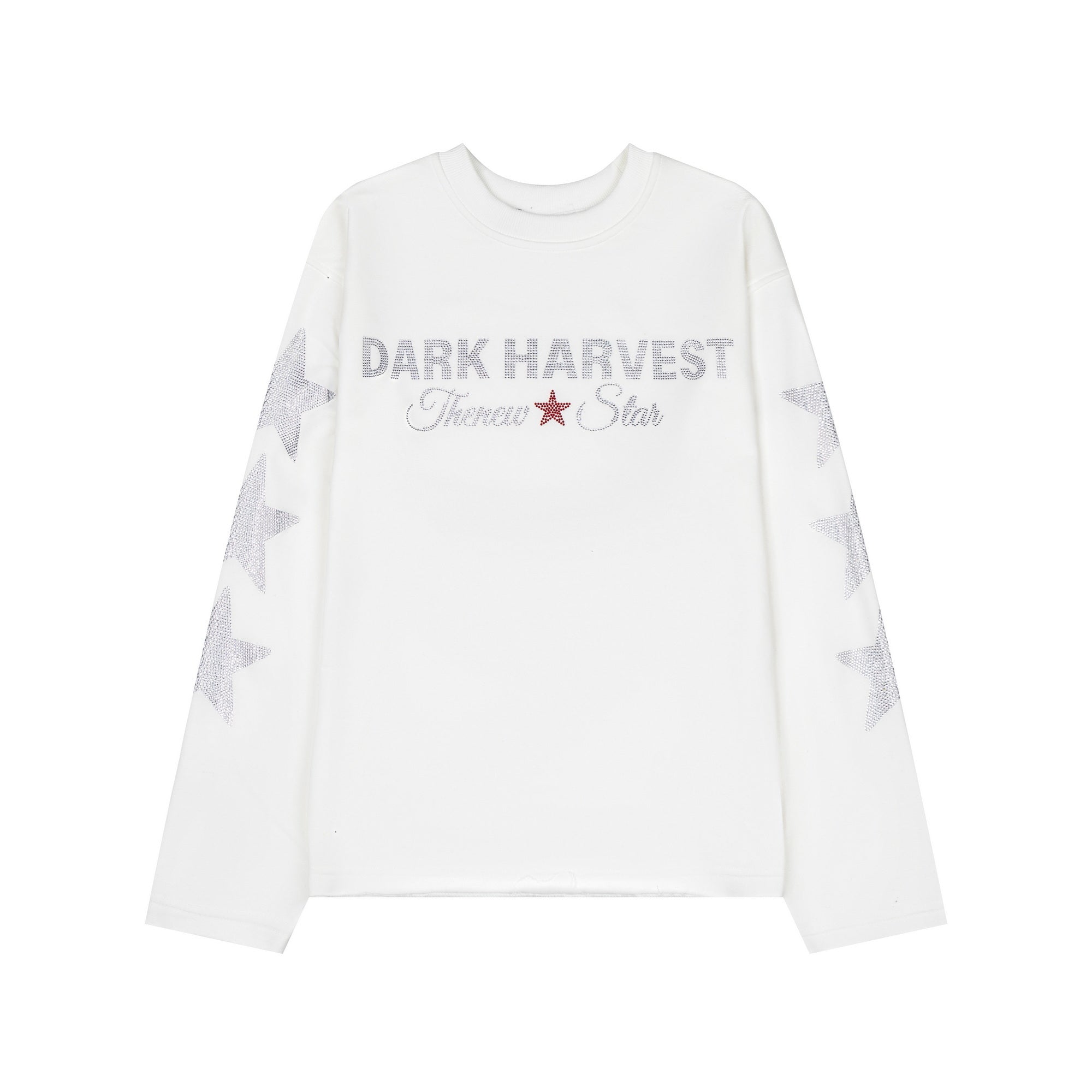 Dark Harvest Rhinestone Star Long Sleeve Tee | Streetwear