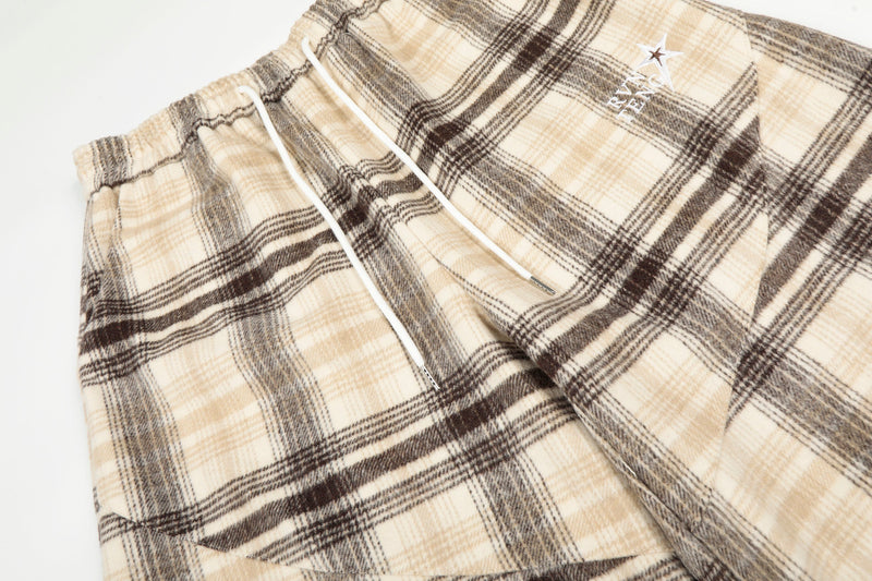 Omirad Plaid Wide-Leg Pants | Oversized Streetwear Fit