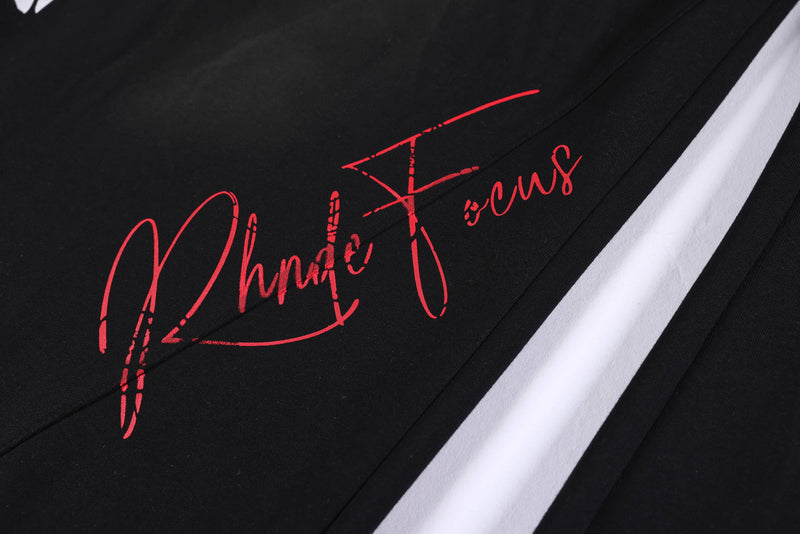 Omirad Gothic Script Wide-Leg Sweatpants | Streetwear