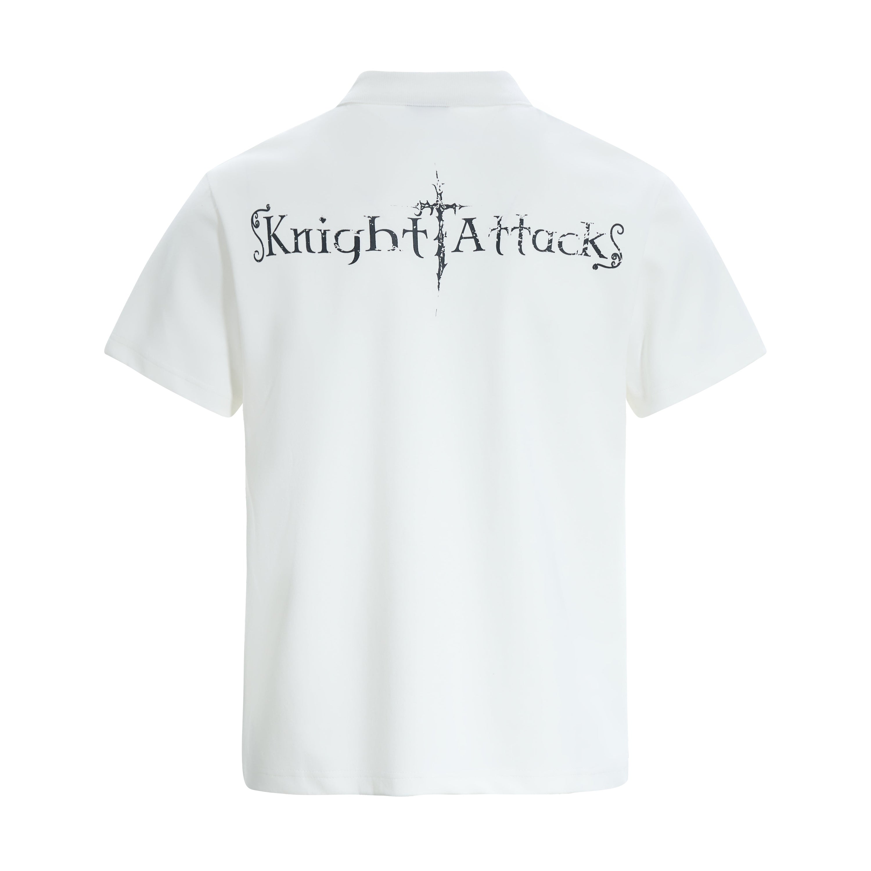 Omirad Knight Attack Graphic Polo Tee | Medieval Streetwear