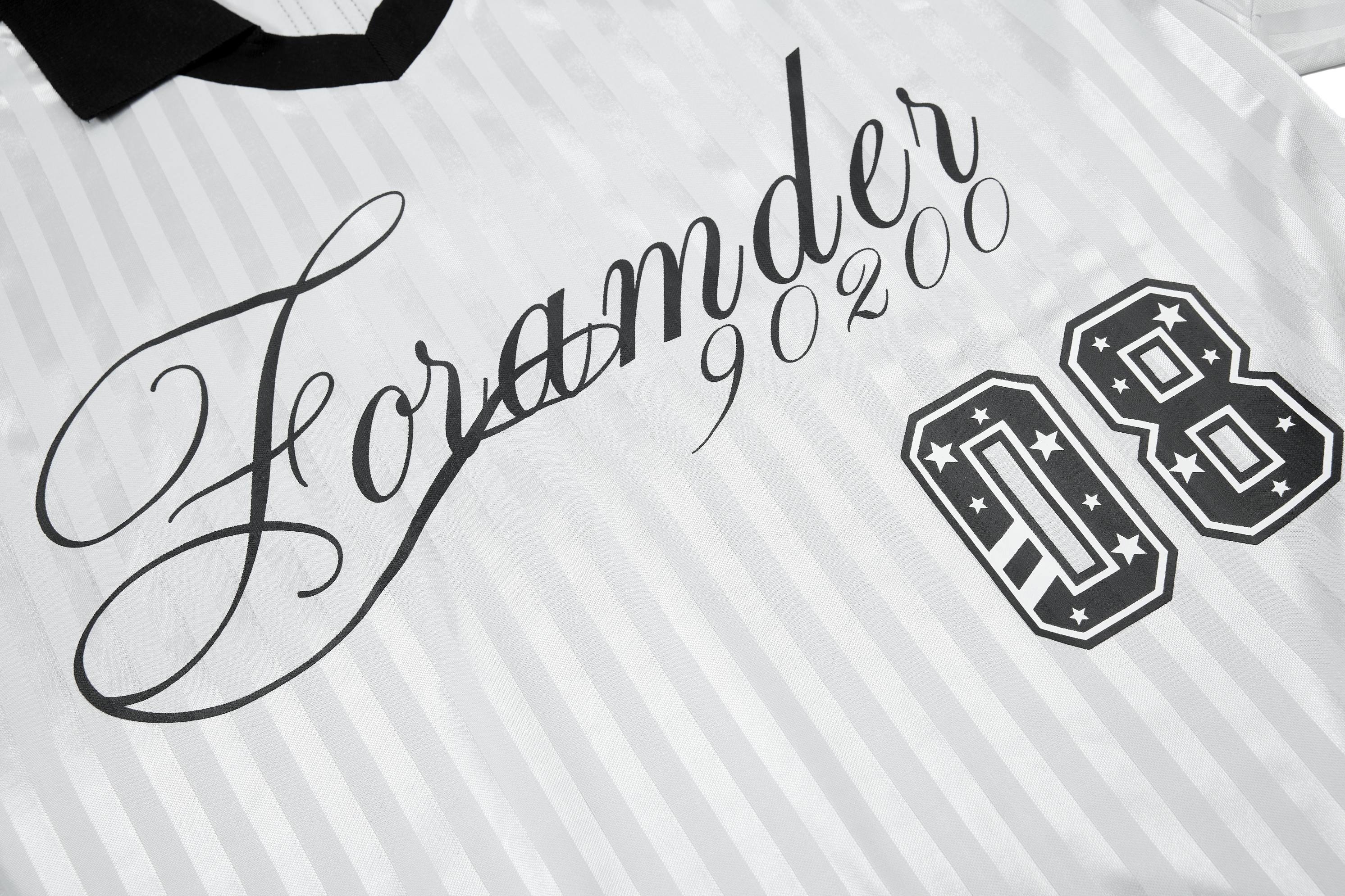 Omirad Script Stripe Football Jersey | Retro Streetwear