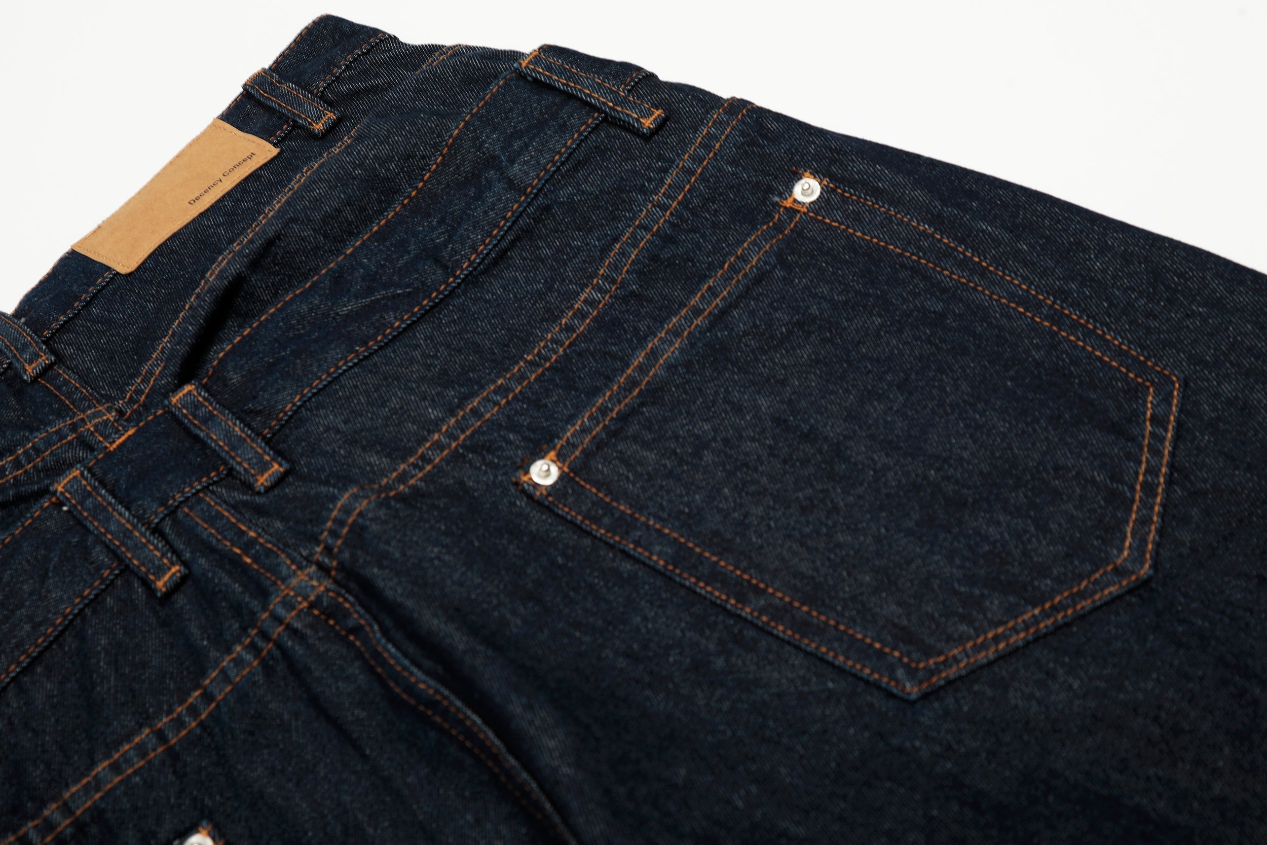 Omirad Double-Waist Wide-Leg Workwear Jeans | Deep Indigo
