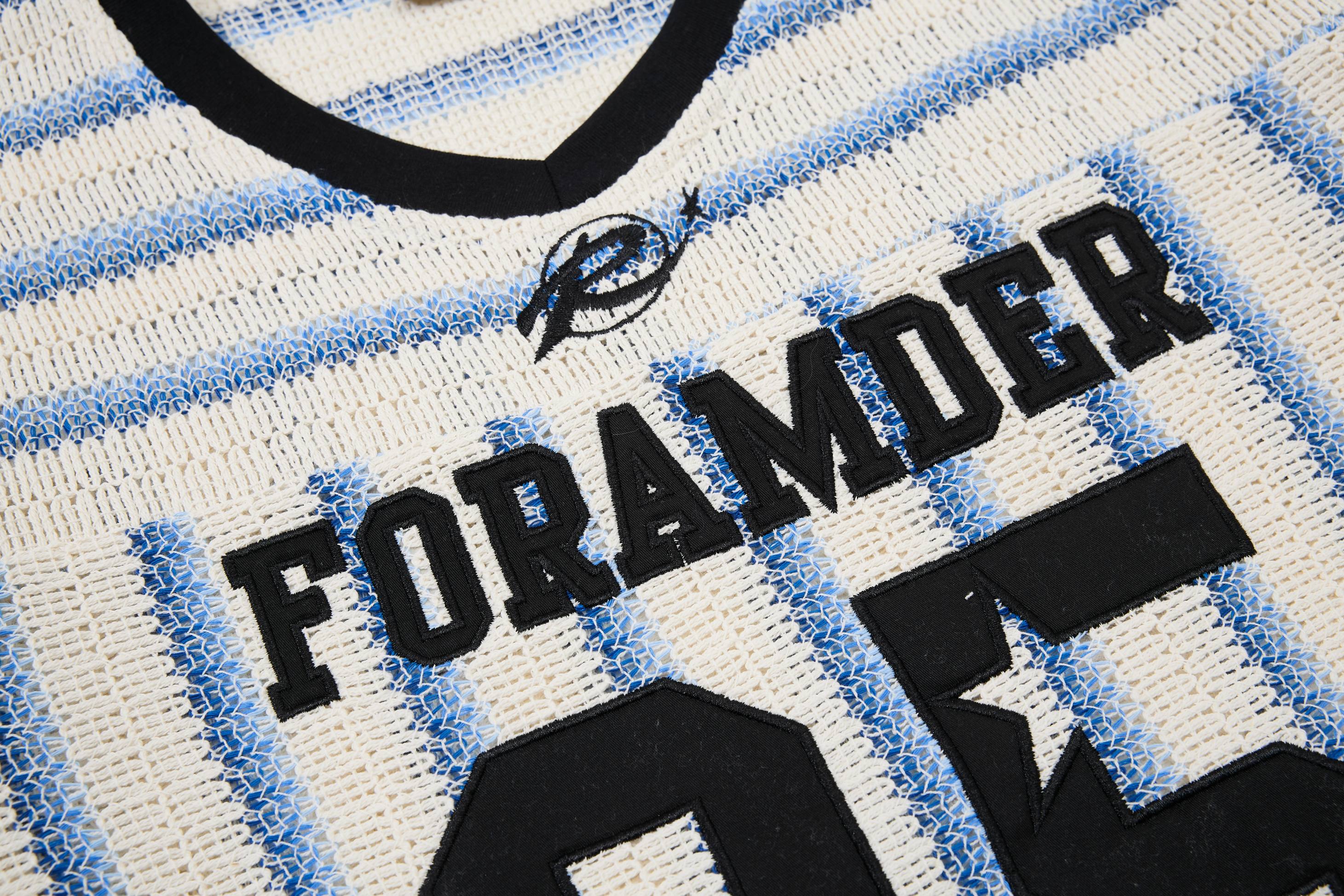 Omirad Varsity Stripe Knit Tee | Collegiate Streetwear